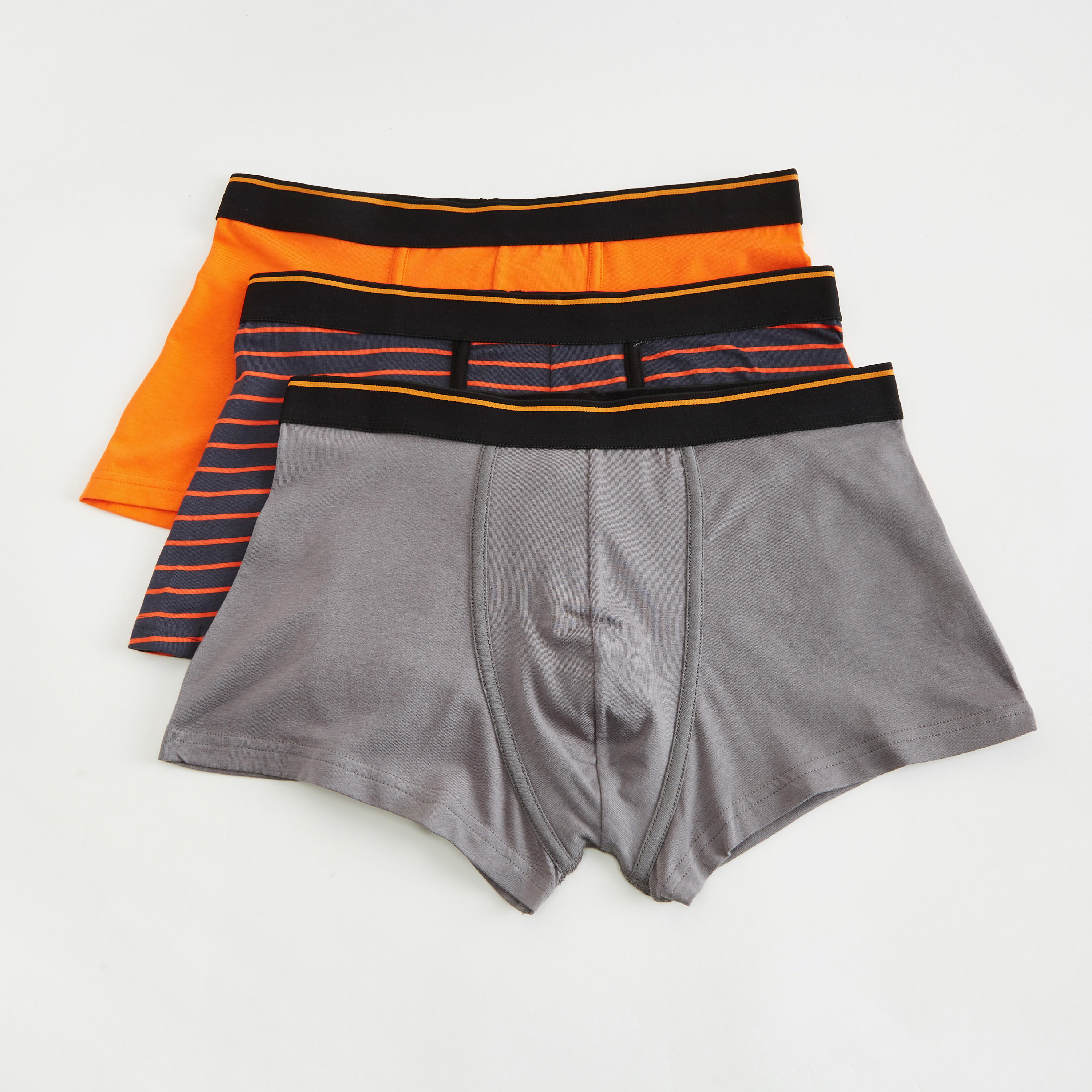 شورت ترانك بخصر مطّاطي - طقم من 3 قطع متنوعة-men-clothing-innerwear-underwear-image-1