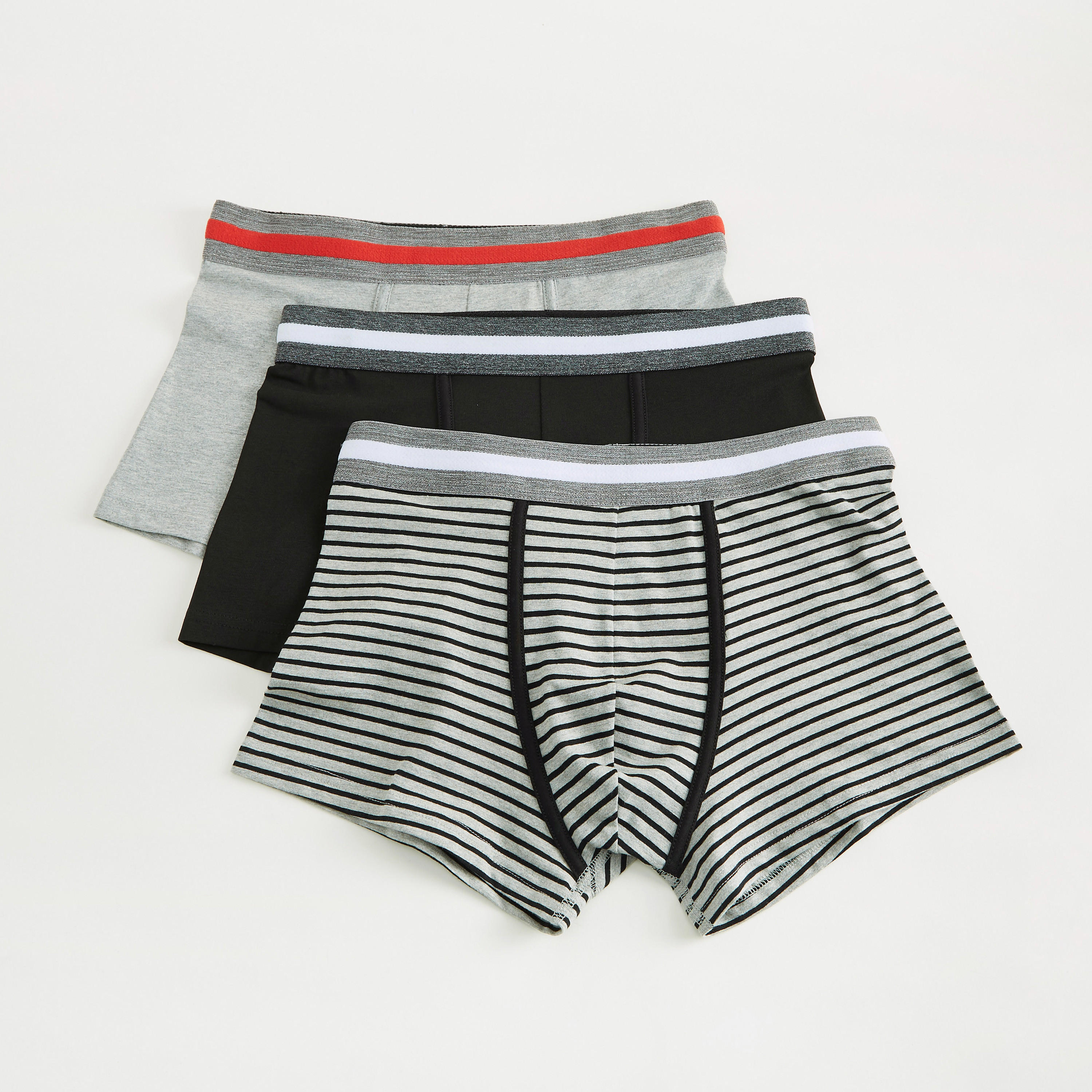 شورت ترانك بخصر مطّاطي - طقم من 3 قطع متنوعة-men-clothing-innerwear-underwear-image-4