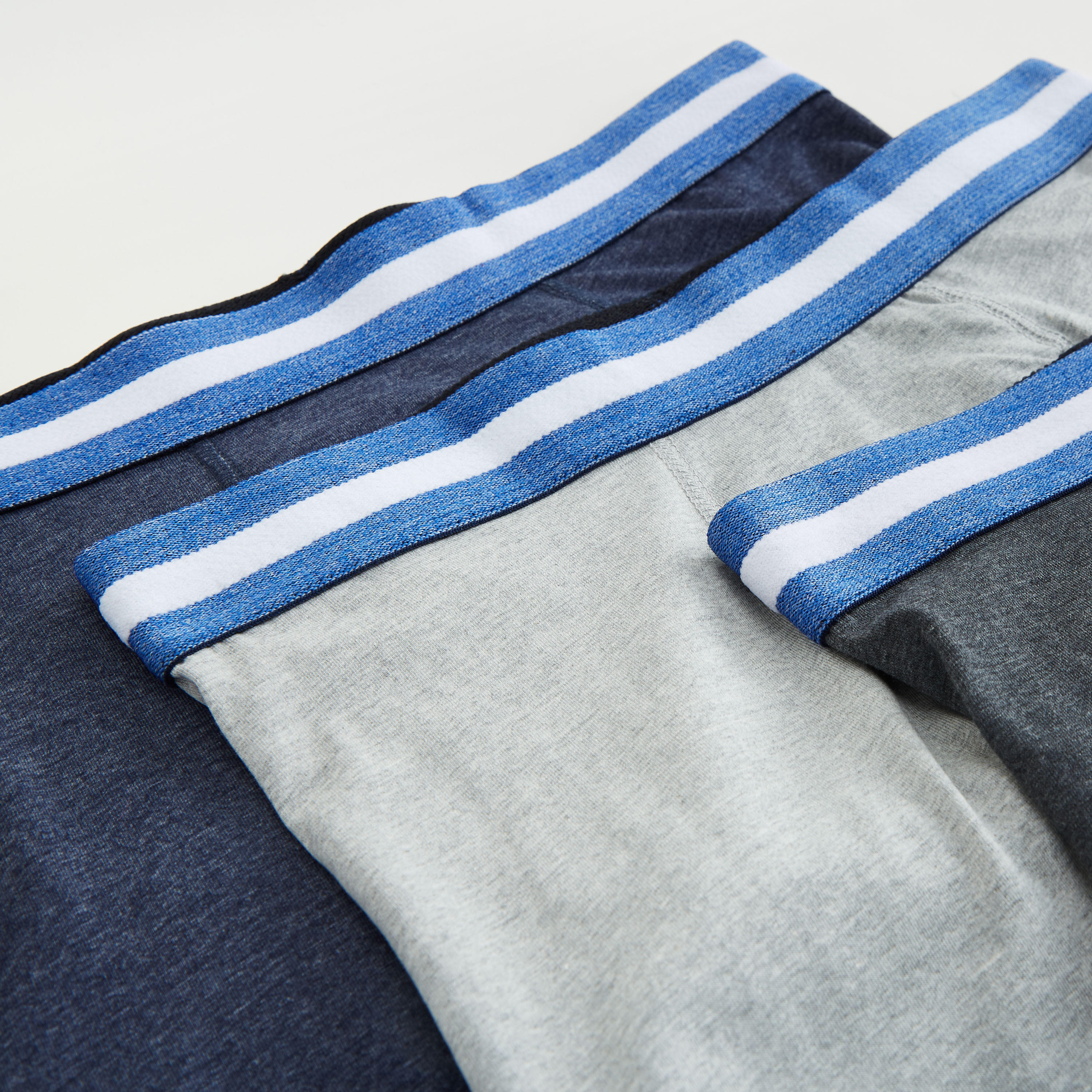 شورت ترانك سادة بخصر مطّاطي - طقم من 3 قطع-men-clothing-innerwear-underwear-image-3