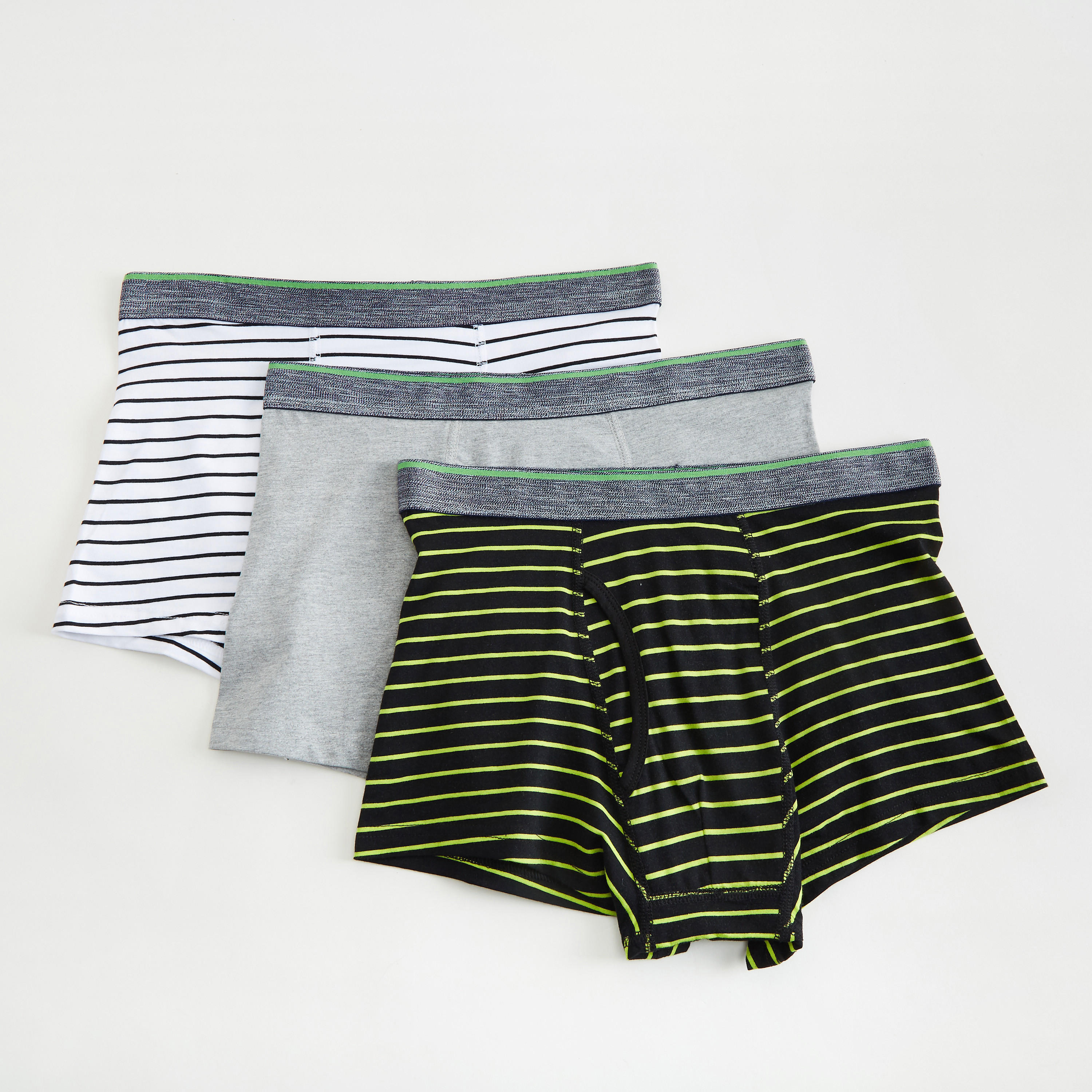 Set of 3 - Assorted Trunks with Elasticated Waistband-men-clothing-innerwear-underwear-image-1