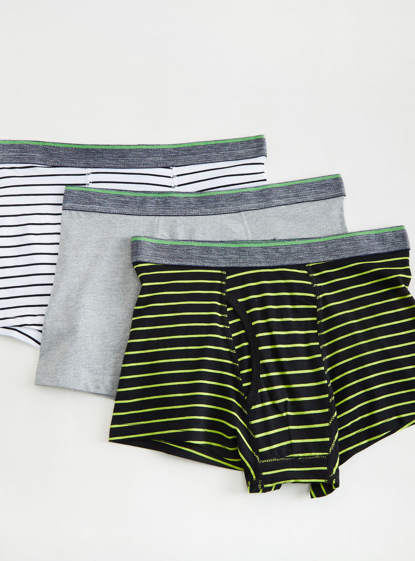 Set of 3 - Assorted Trunks with Elasticated Waistband-men-clothing-innerwear-underwear-image-1