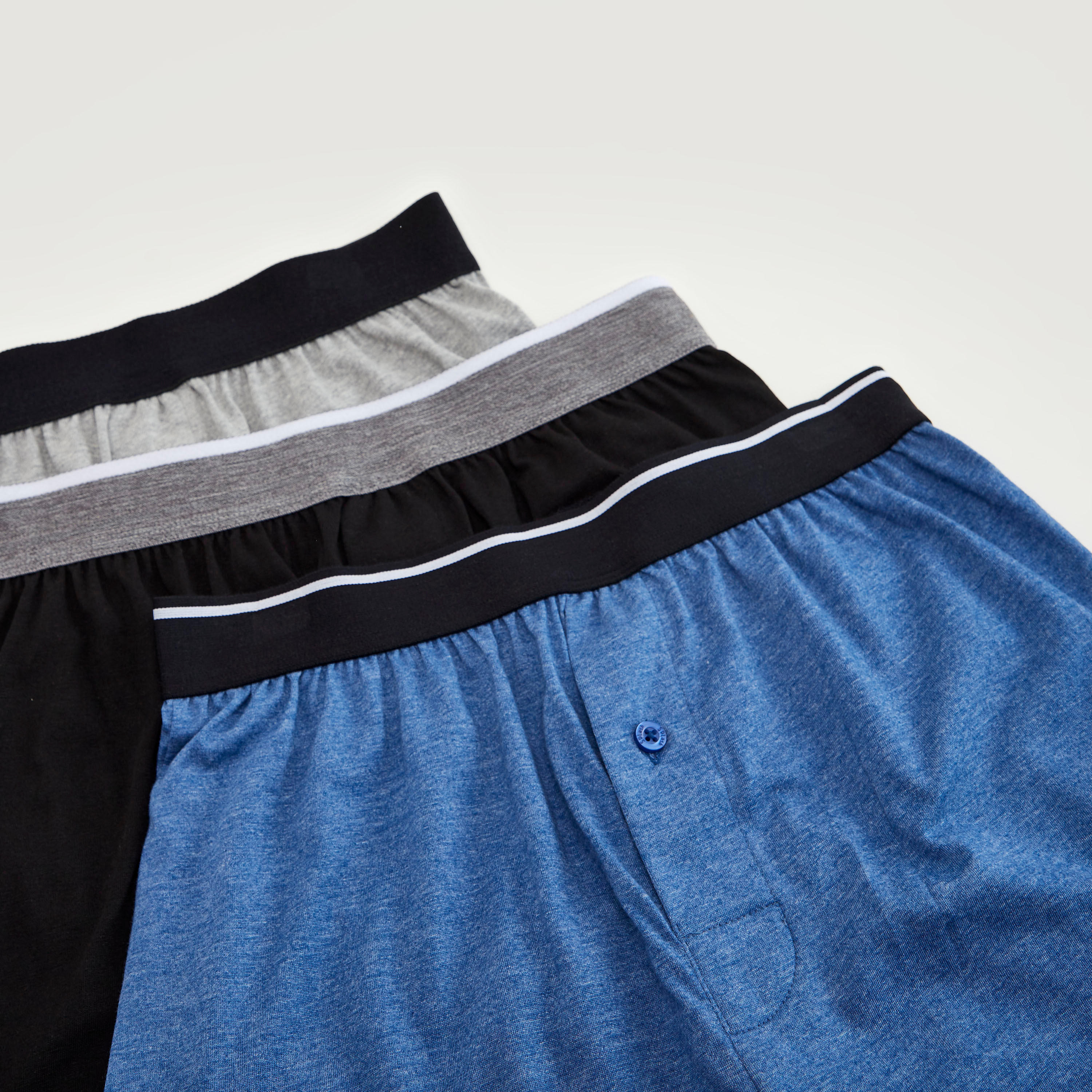 شورتات بوكسر داخليّة سادة بخصر مطّاطي - طقم من 3-men-clothing-innerwear-underwear-image-3