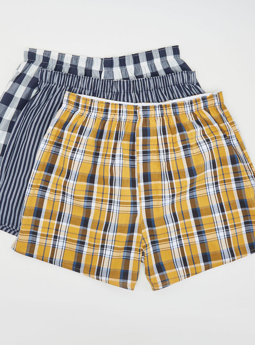 Set of 3 - Printed Boxers with Elasticated Waistband-men-clothing-innerwear-underwear-image-1
