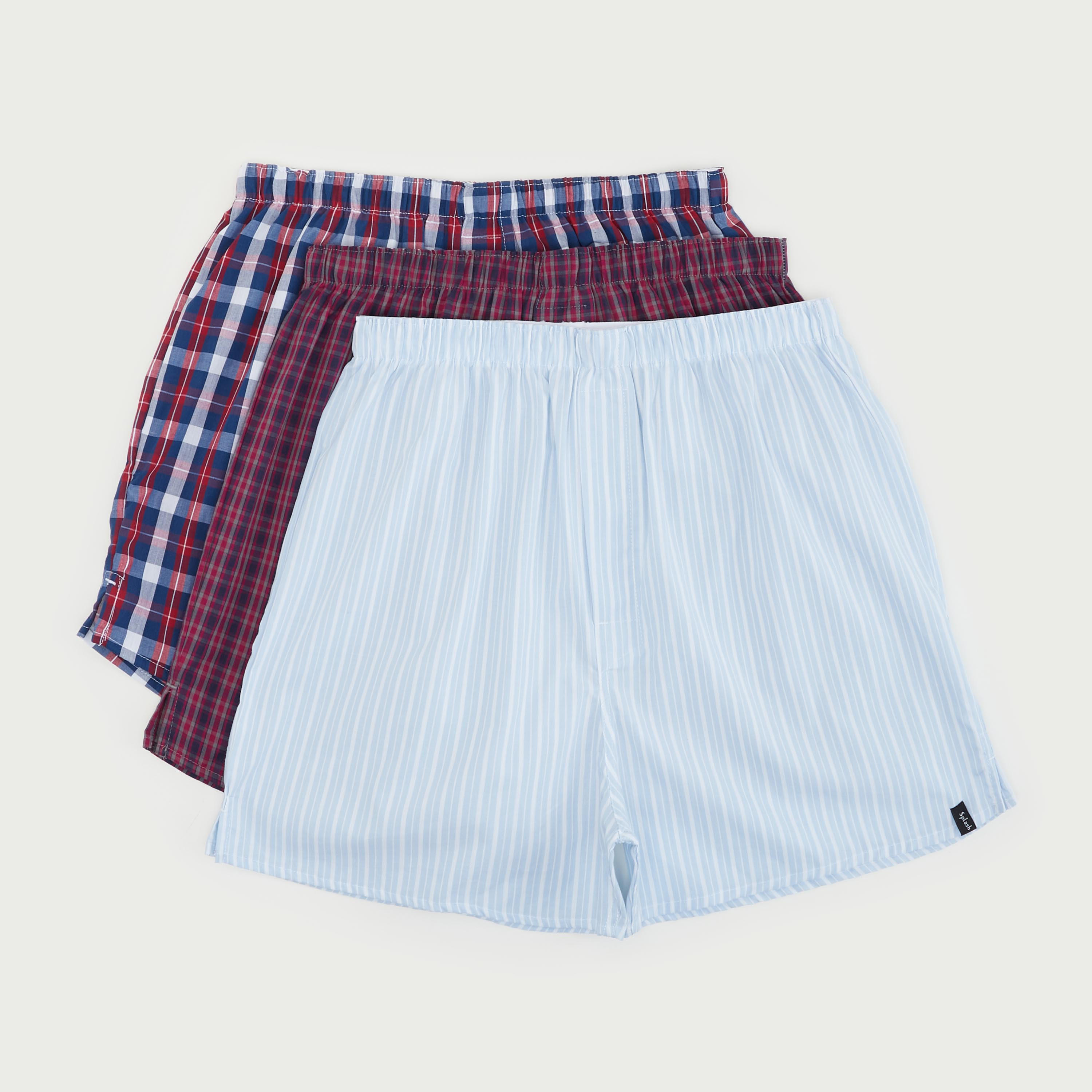 سراويل بوكسر بخصر مطّاطي وطبعات - طقم من 3-men-clothing-innerwear-underwear-image-1