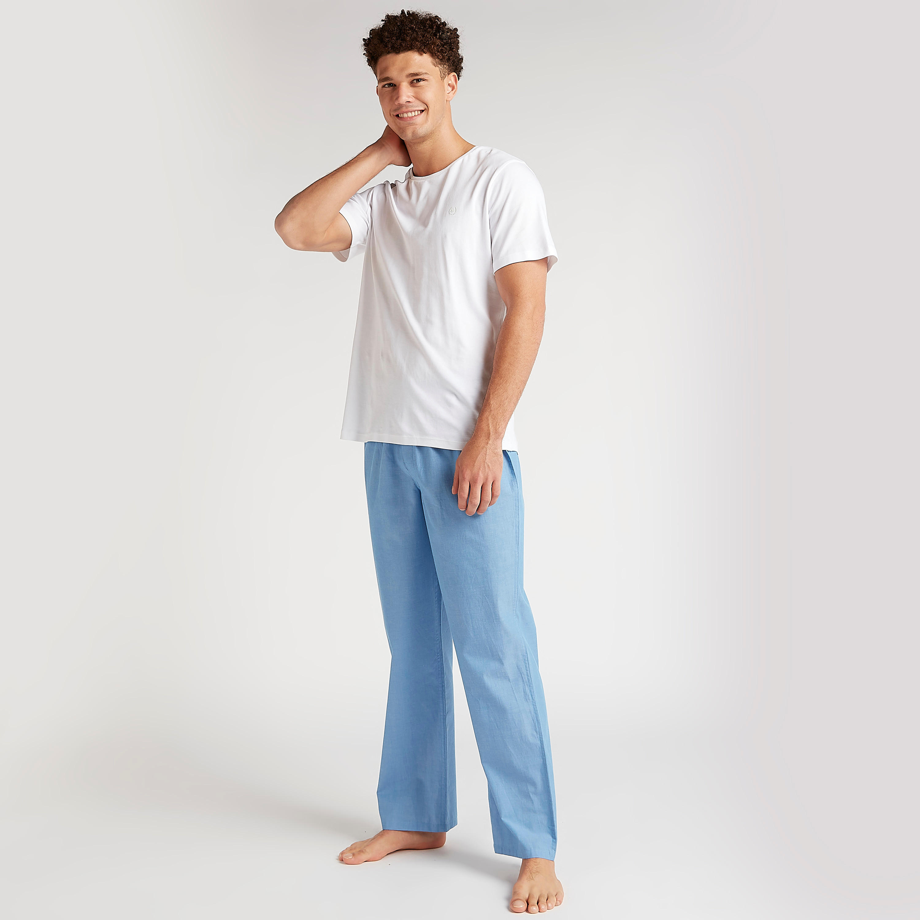 بيجامات متنوّعة بخصر مطّاطي - طقم من 2-men-clothing-nightwear-pyjamaandshorts-image-6