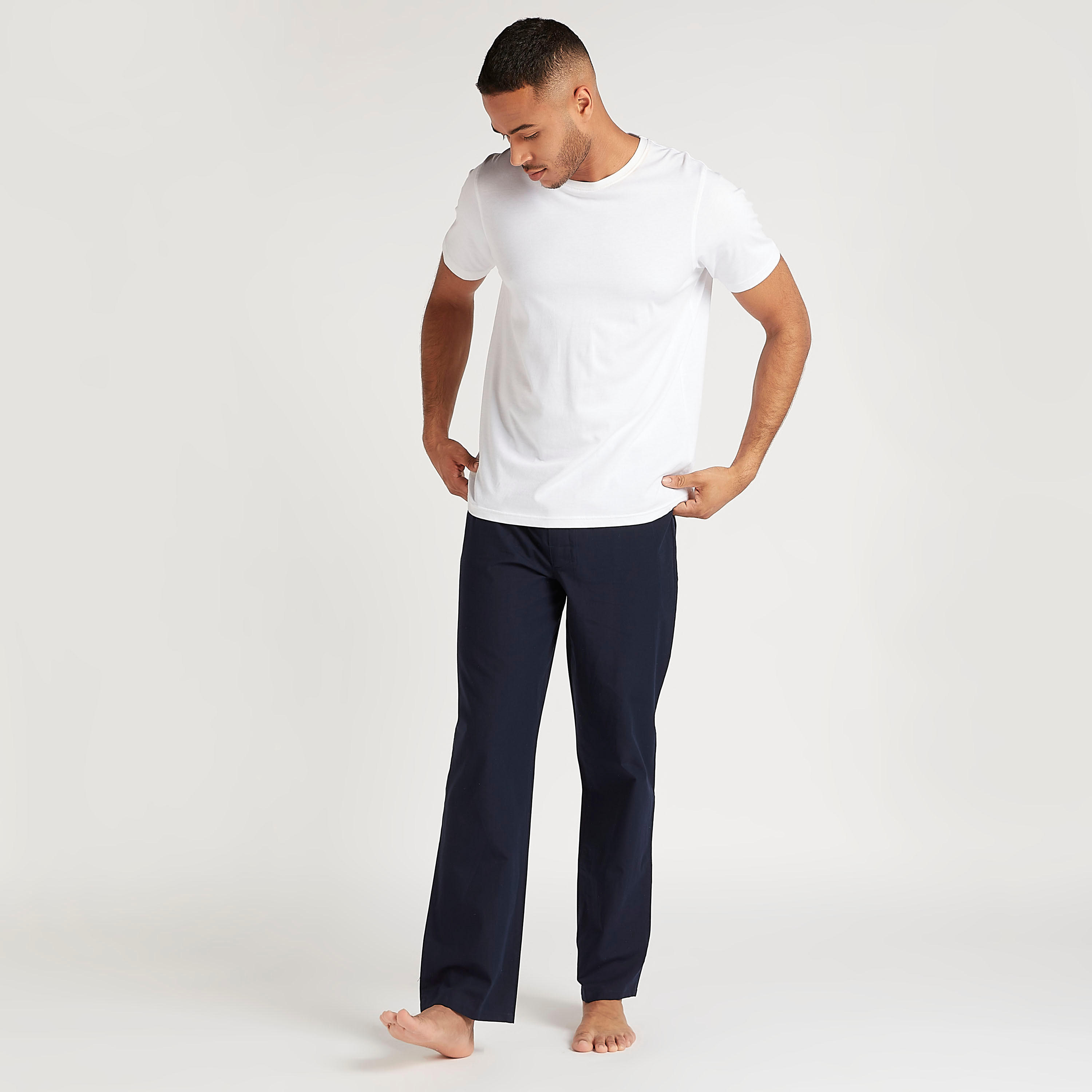 Set of 2 - Assorted Pyjamas with Elasticated Waistband-men-clothing-nightwear-pyjamaandshorts-image-3