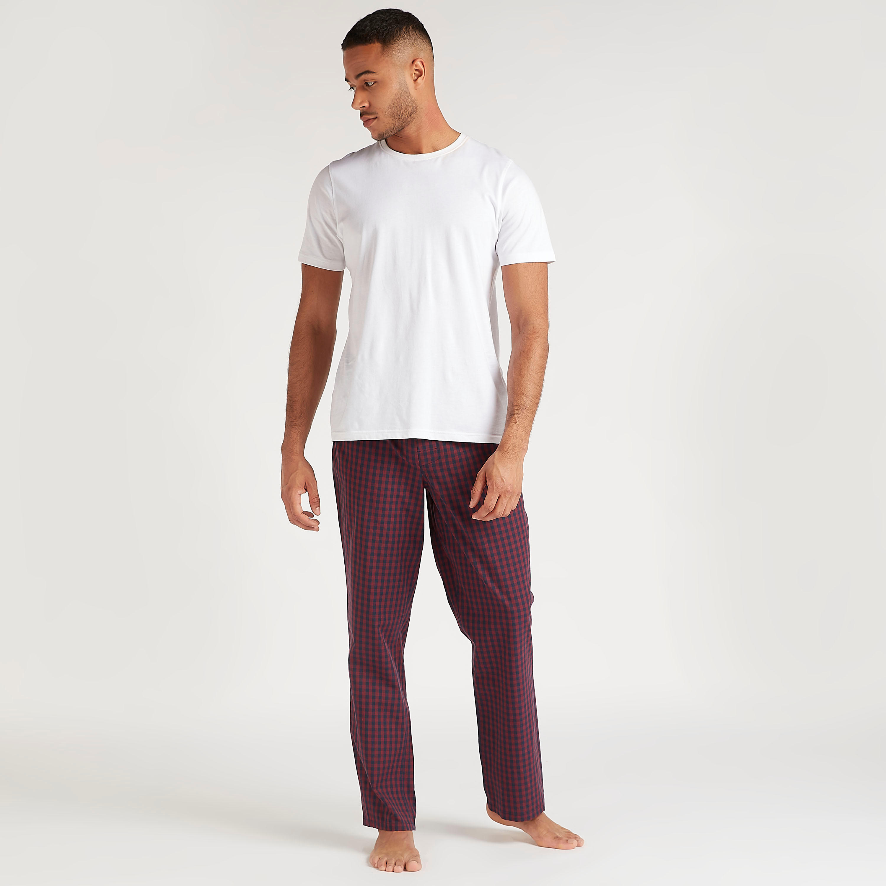 Set of 2 - Assorted Pyjamas with Elasticated Waistband-men-clothing-nightwear-pyjamaandshorts-image-3