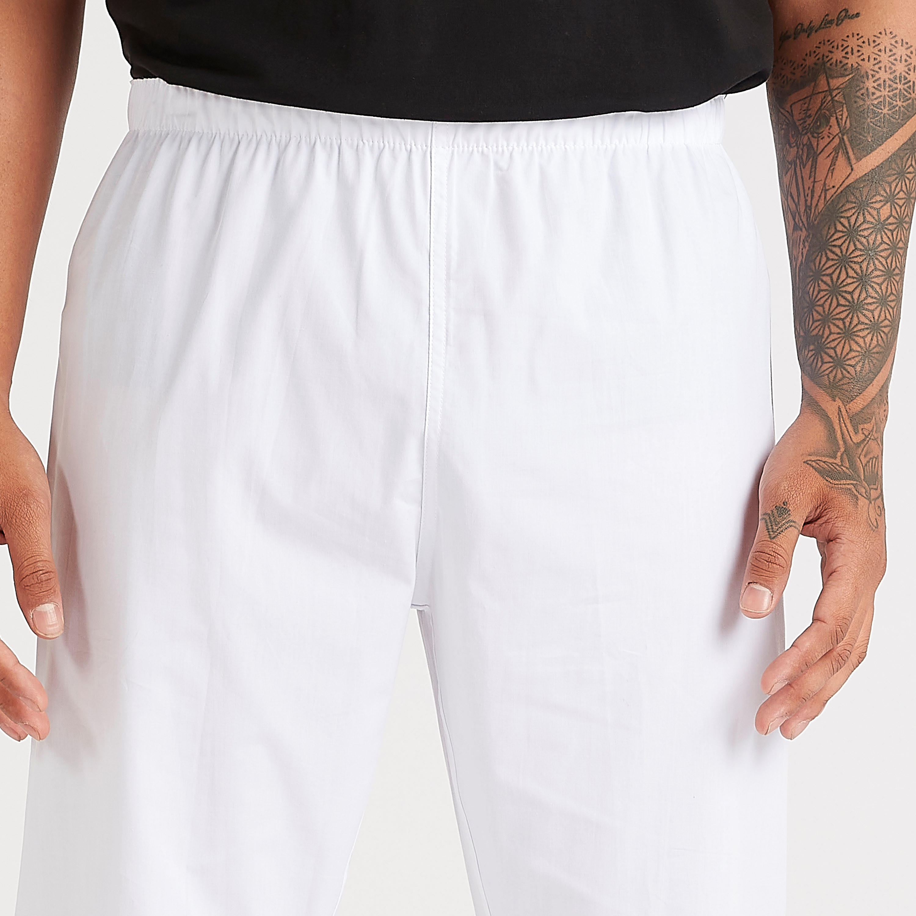 بنطلون بيجاما سادة بطول كامل وخصر مطّاطي-men-clothing-nightwear-pyjamaandshorts-image-2