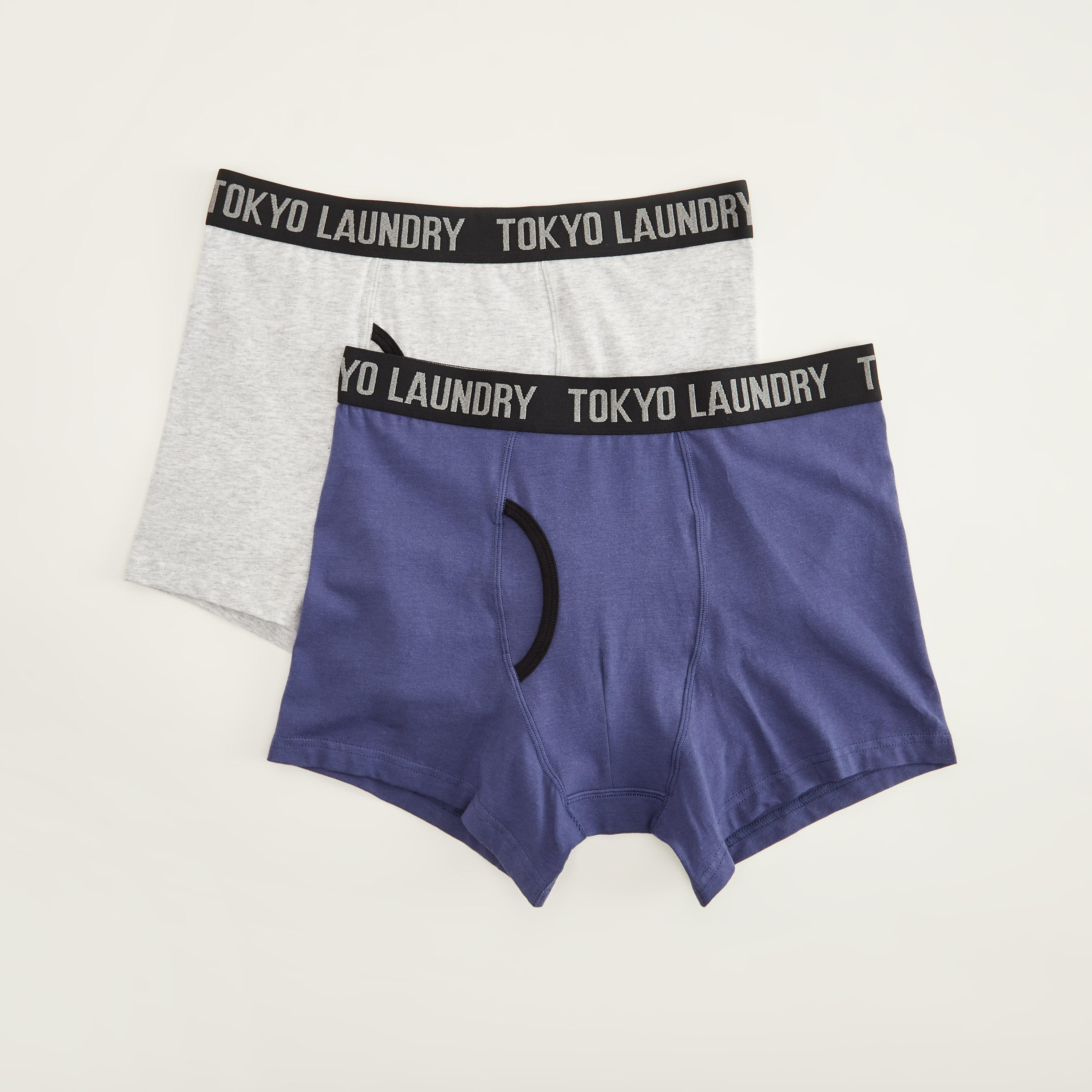 شورتات ترانك سادة بخصر مطّاطي- طقم من قطعتين-men-clothing-innerwear-underwear-image-1