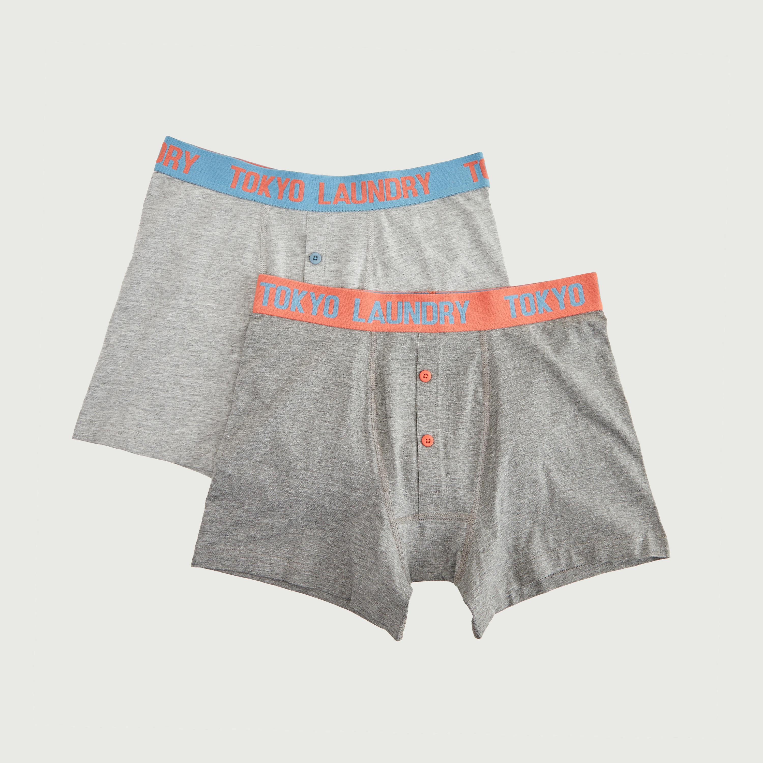Set of 2 - Solid Trunks with Elasticated Waistband-men-clothing-innerwear-underwear-image-1
