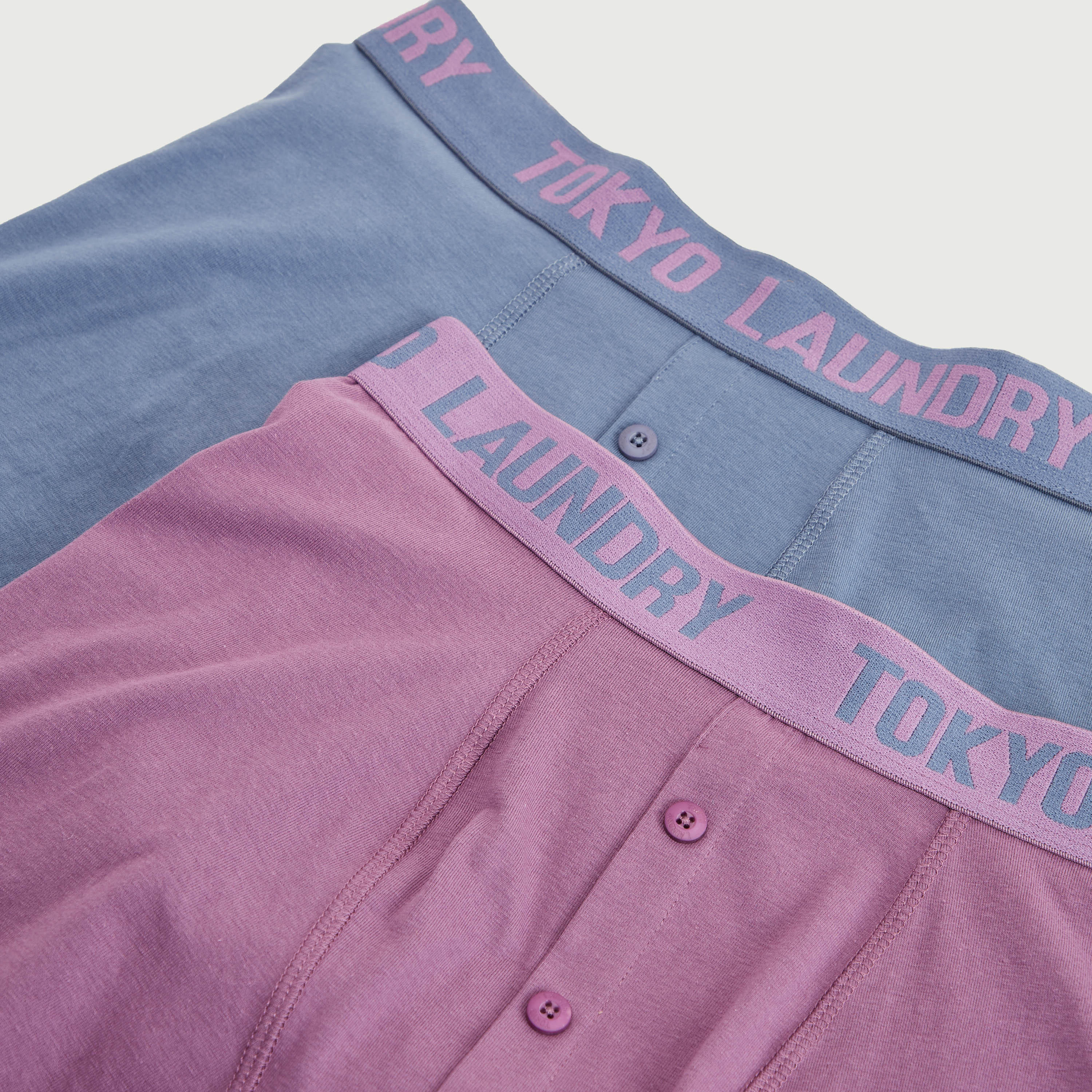 Set of 2 - Solid Trunks with Elasticated Waistband-men-clothing-innerwear-underwear-image-2