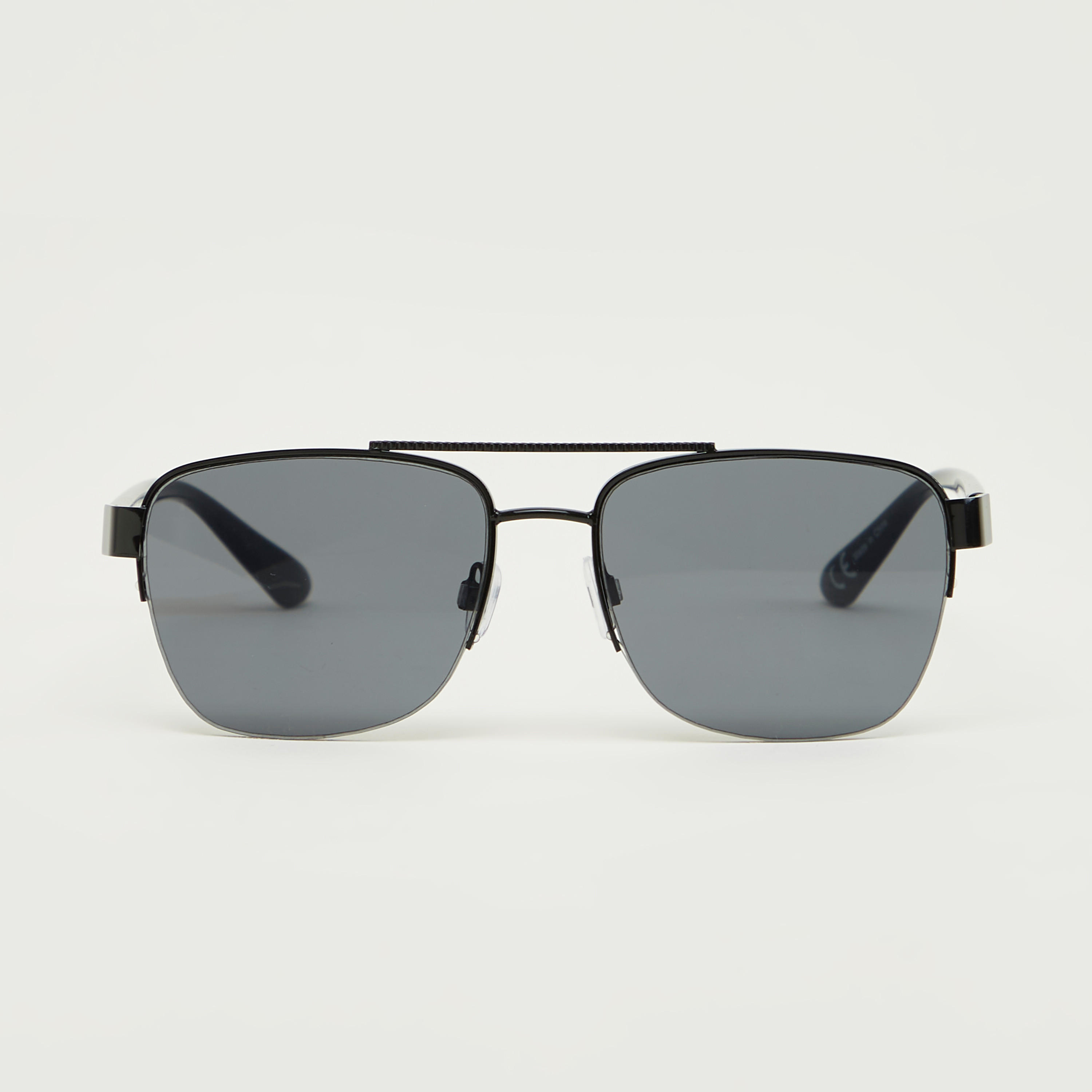 نظّارة شمسيّة واي فيرار مربّعة بنصف إطار ووسادات أنف-men-sunglasses-image-1
