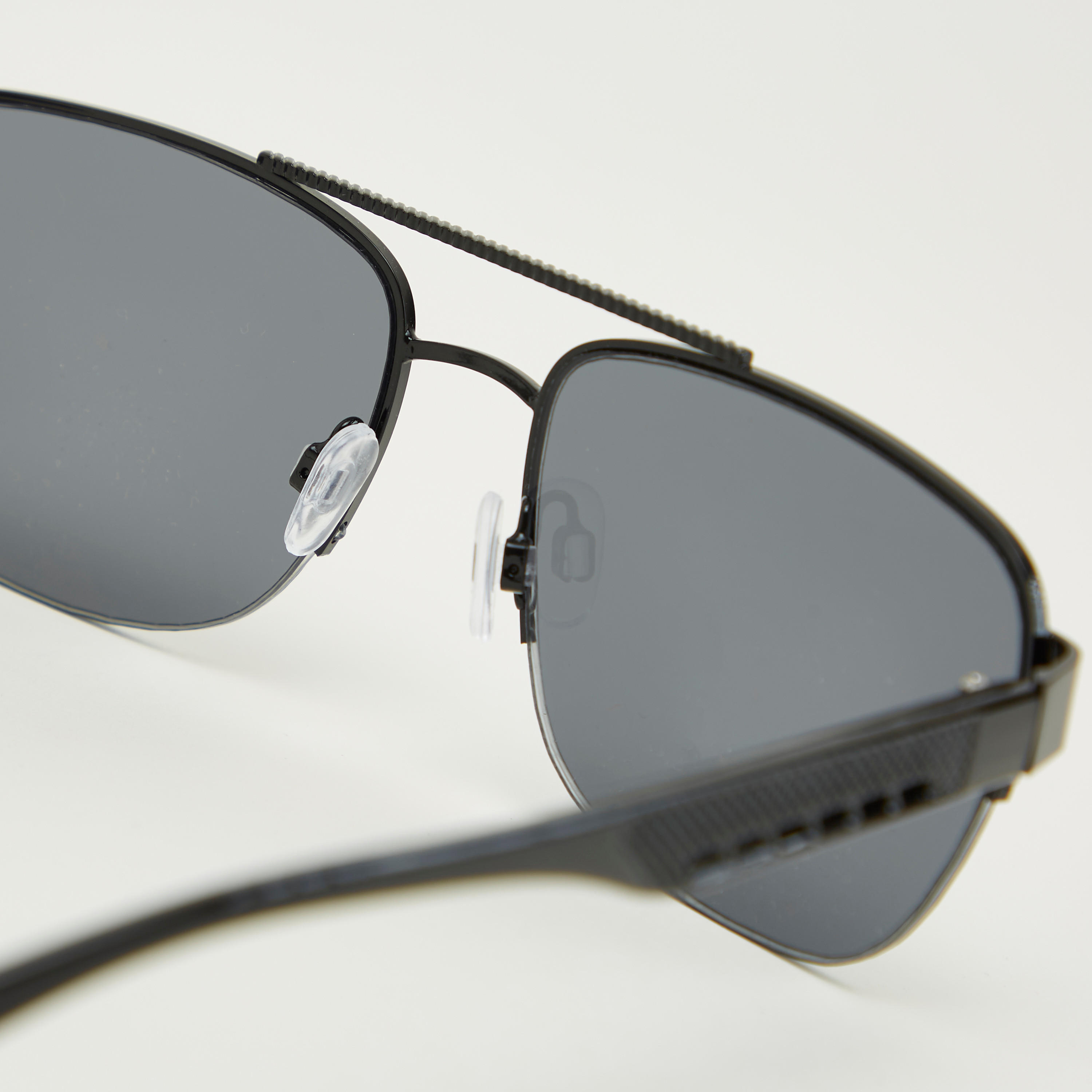 نظّارة شمسيّة واي فيرار مربّعة بنصف إطار ووسادات أنف-men-sunglasses-image-3
