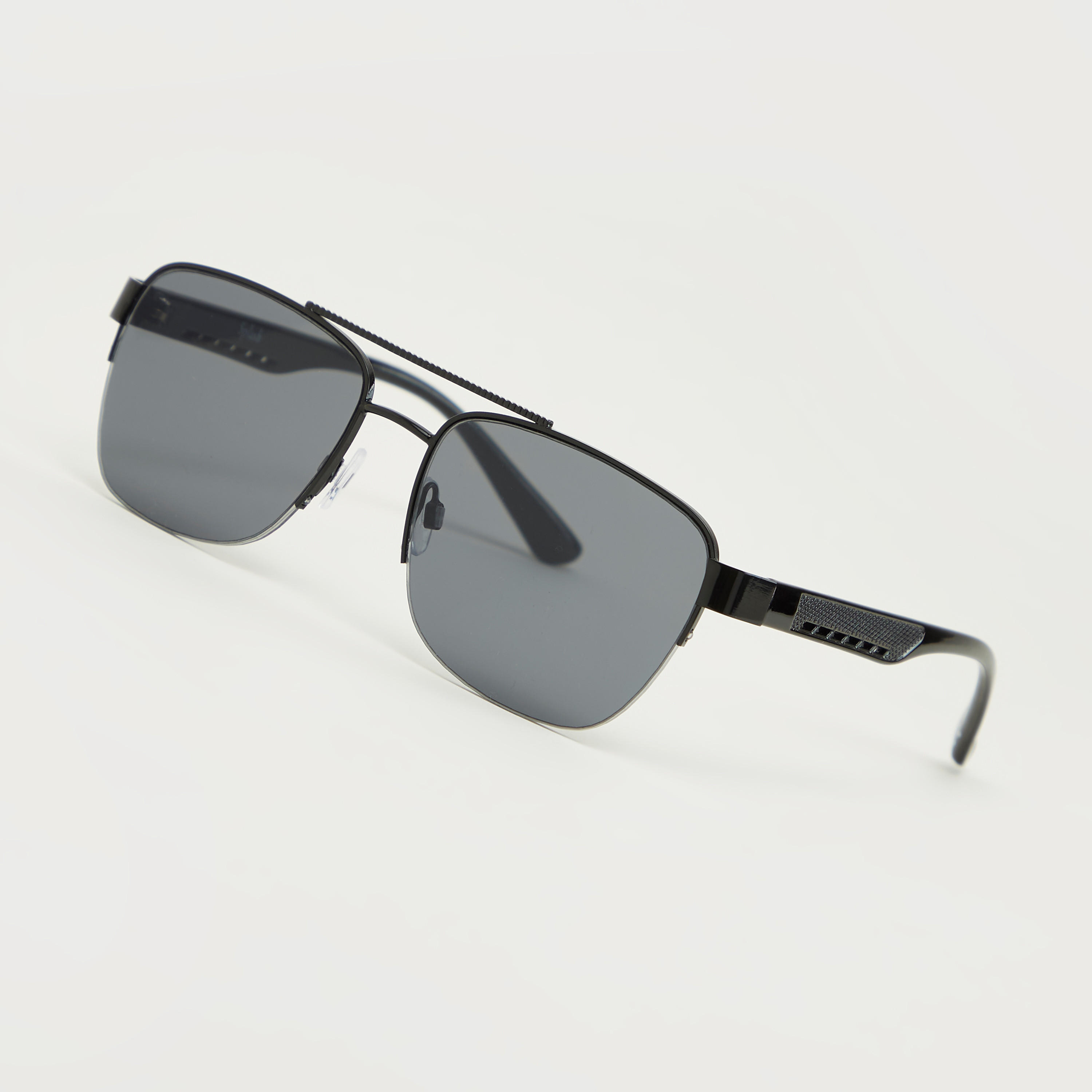 نظّارة شمسيّة واي فيرار مربّعة بنصف إطار ووسادات أنف-men-sunglasses-image-5