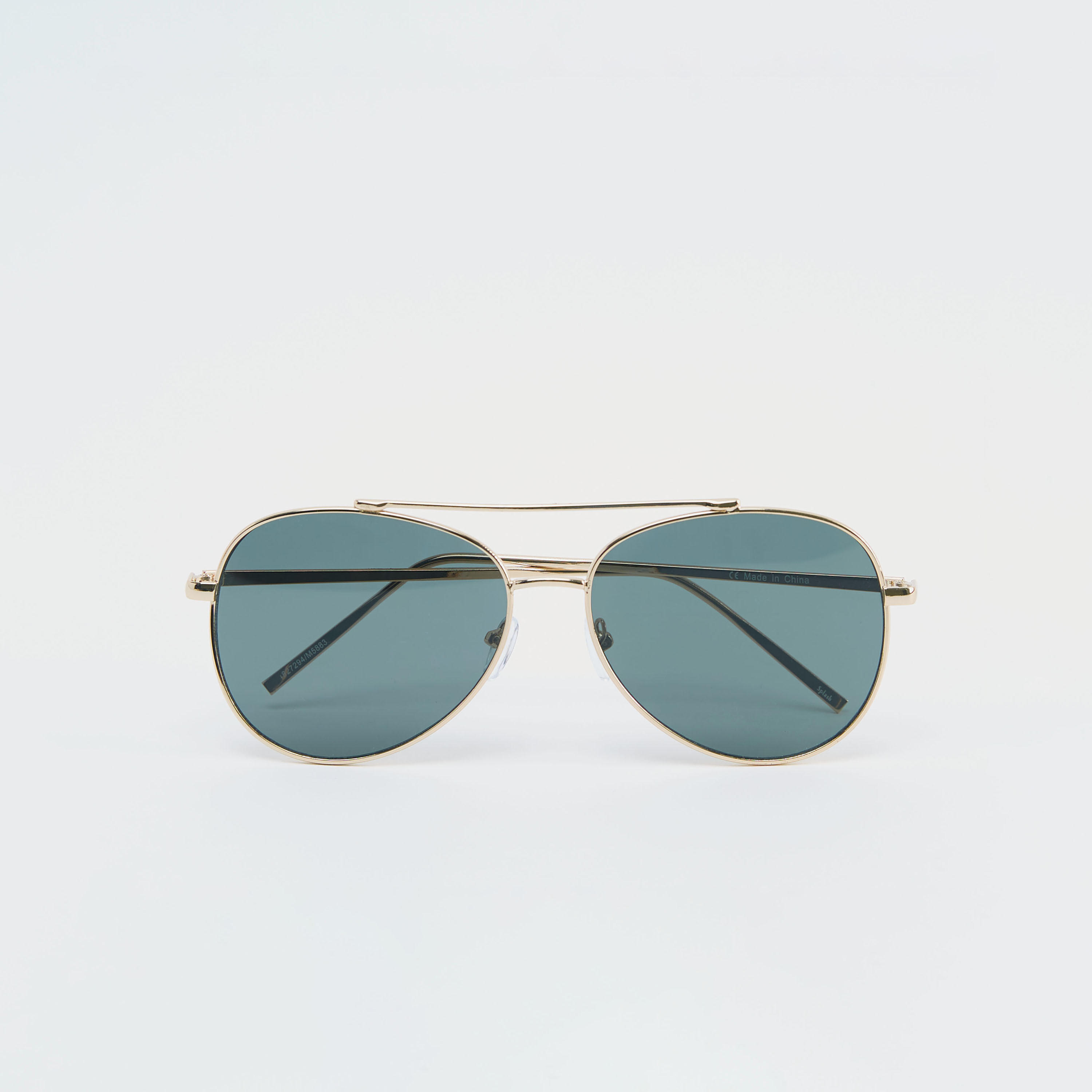 نظّارة شمسية أفياتور سادة بإطار كامل ووسادات للأنف-men-sunglasses-image-4