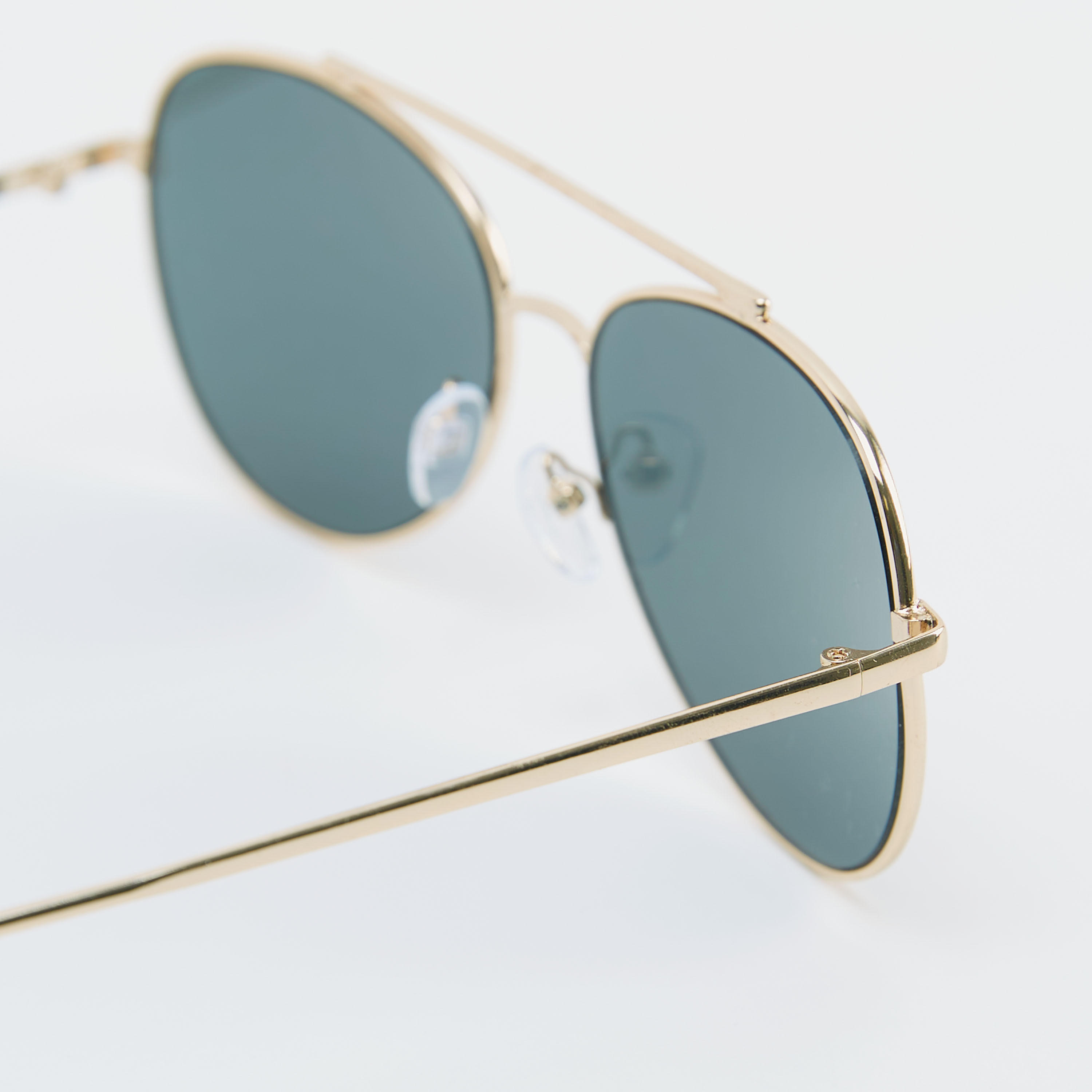 نظّارة شمسية أفياتور سادة بإطار كامل ووسادات للأنف-men-sunglasses-image-3