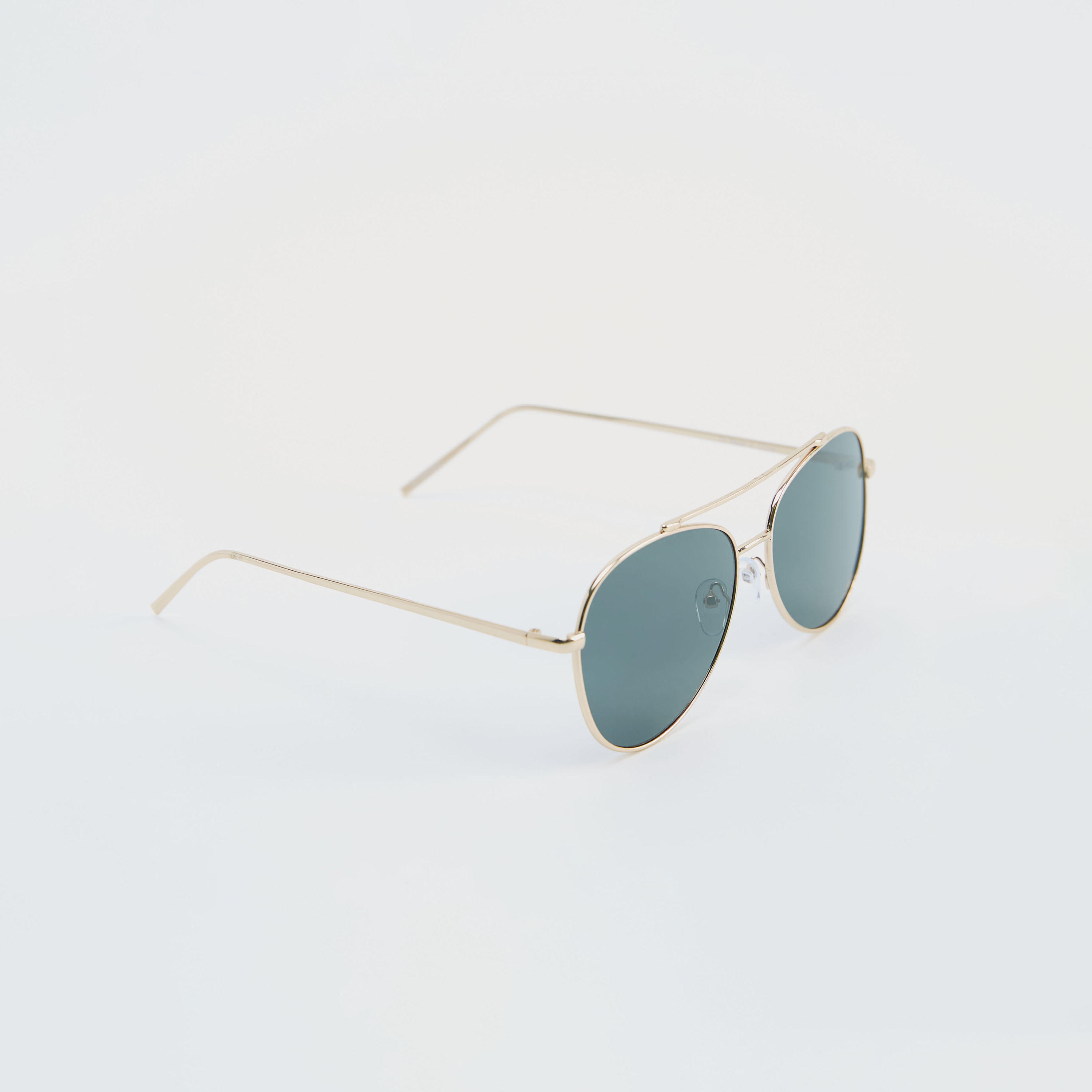 نظّارة شمسية أفياتور سادة بإطار كامل ووسادات للأنف-men-sunglasses-image-1