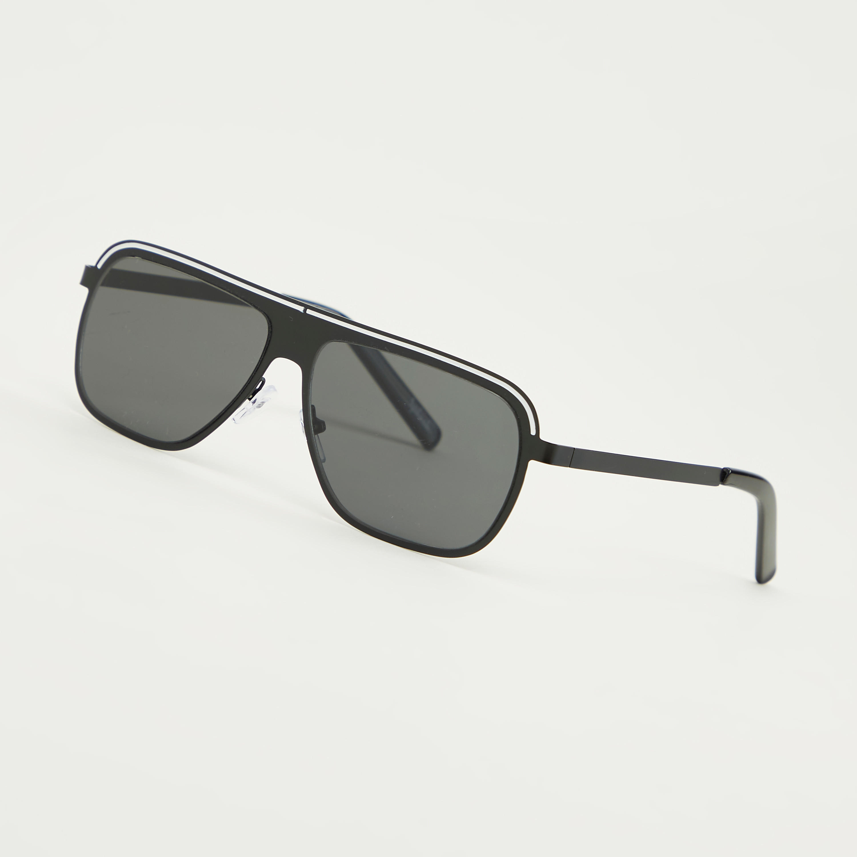 نظّارة شمسية بإطار مستطيل كامل ووسادات للأنف-men-sunglasses-image-1