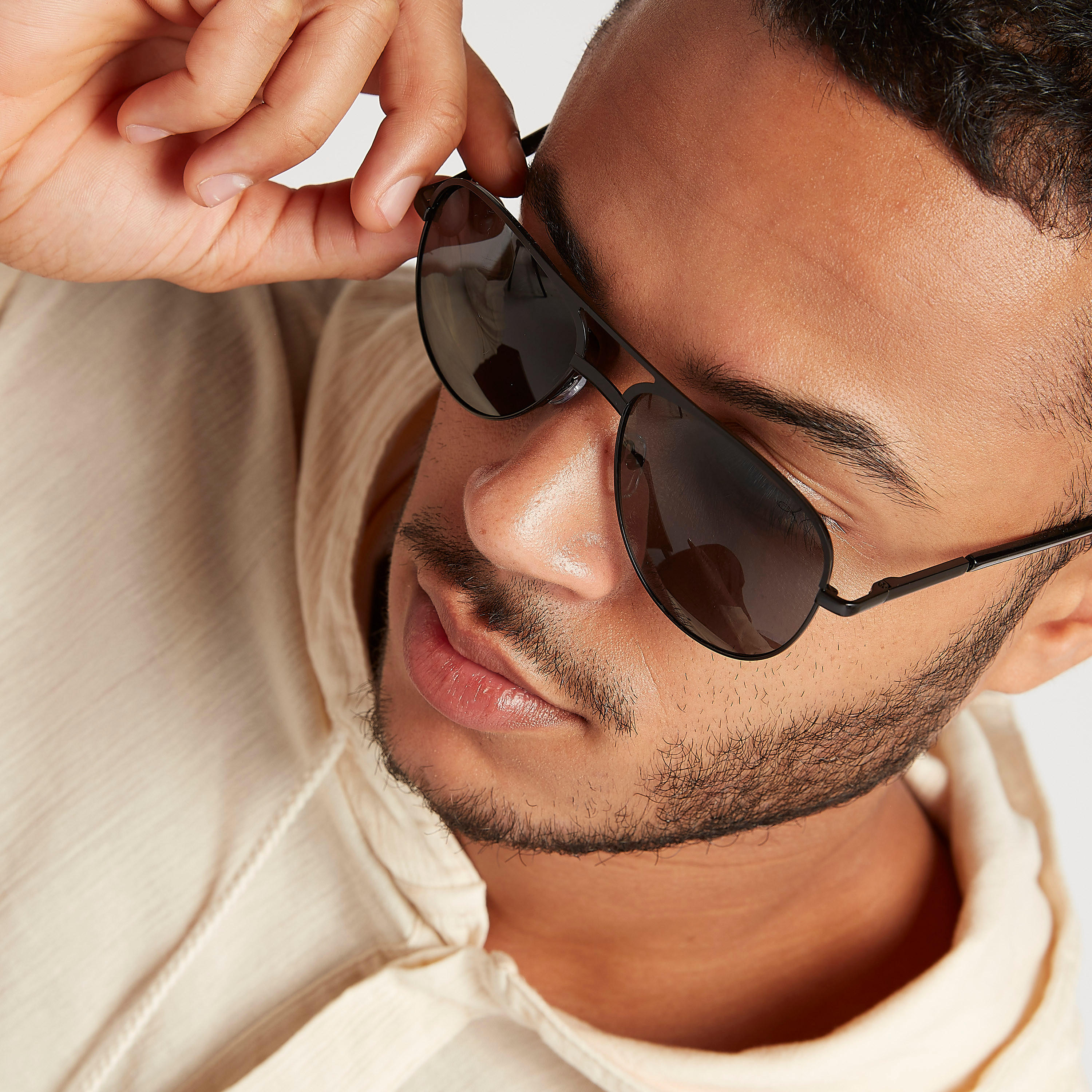 نظّارة شمسية أفياتور بإطار كامل ووسادات للأنف-men-sunglasses-image-2
