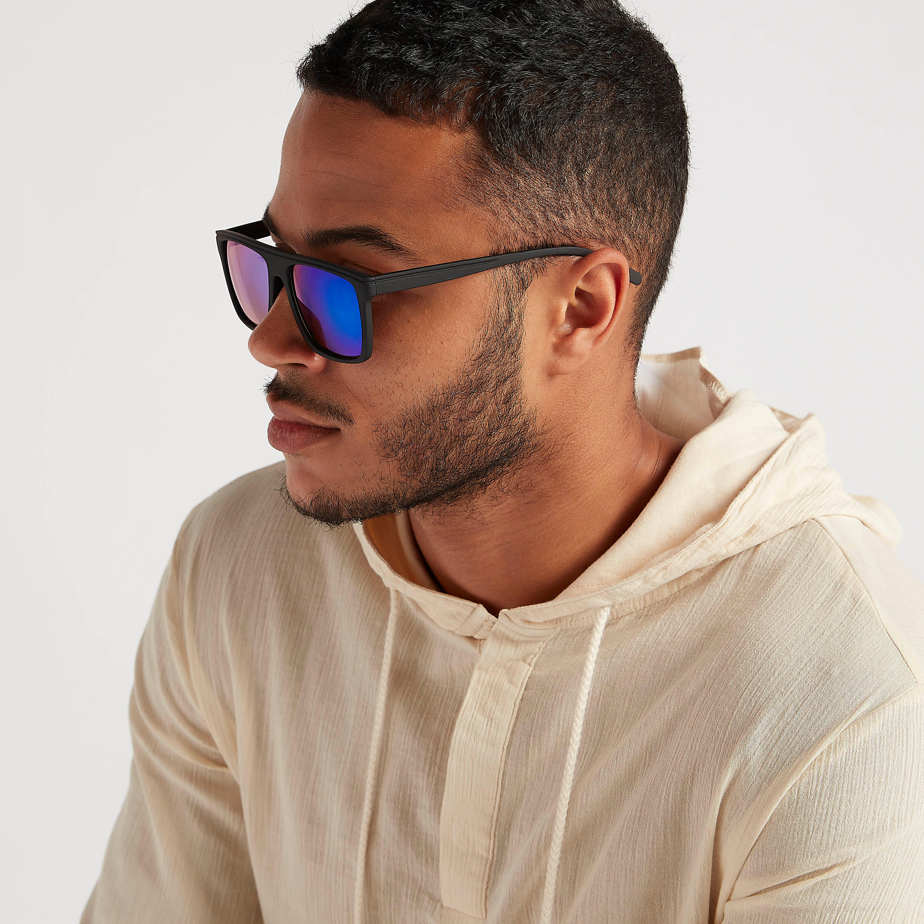 نظّارة شمسيّة واي فيرار بإطار مربّع كامل ووسادات أنف-men-sunglasses-image-2