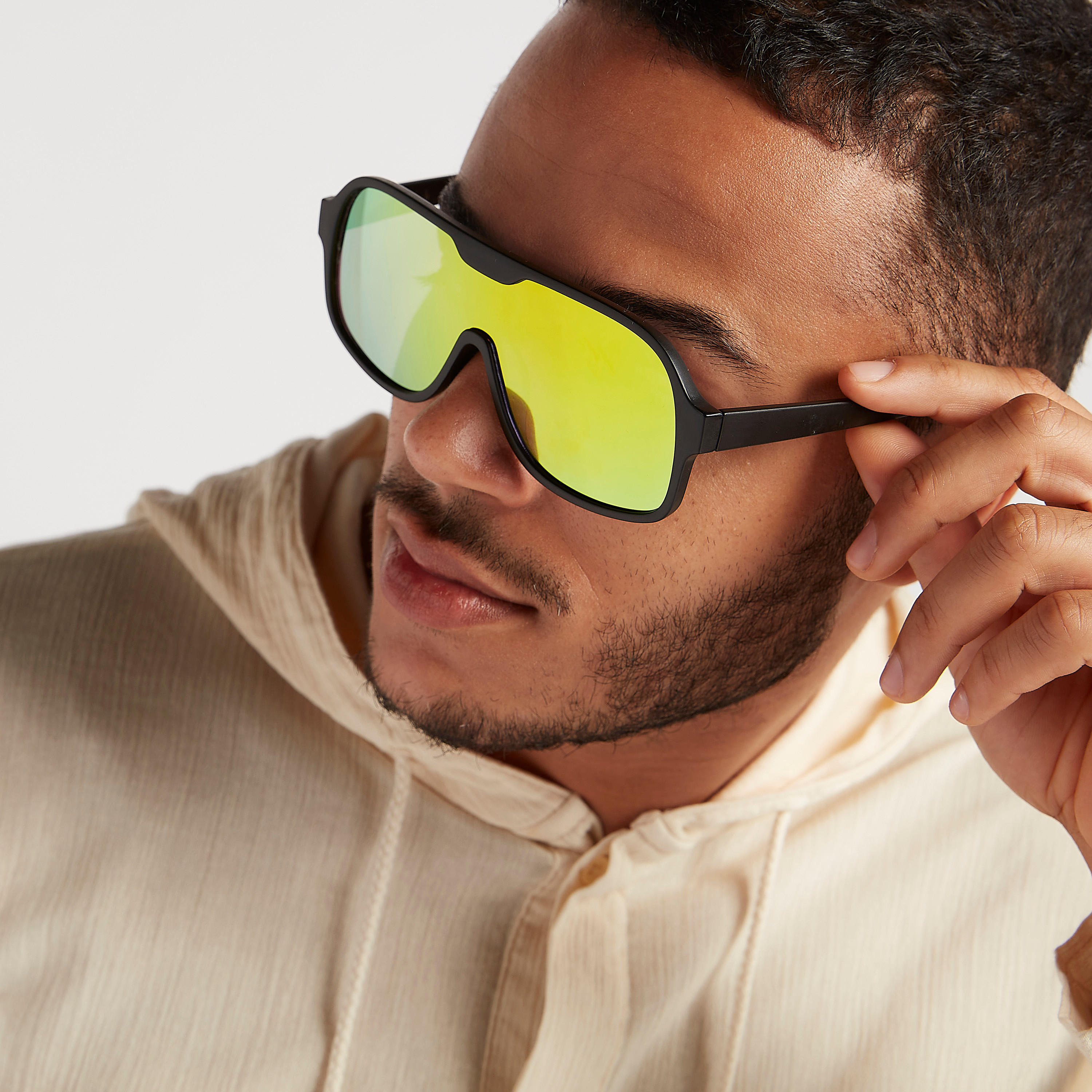 نظّارة شمسيّة واي فيرار بإطار مربّع كامل ووسادات أنف-men-sunglasses-image-2
