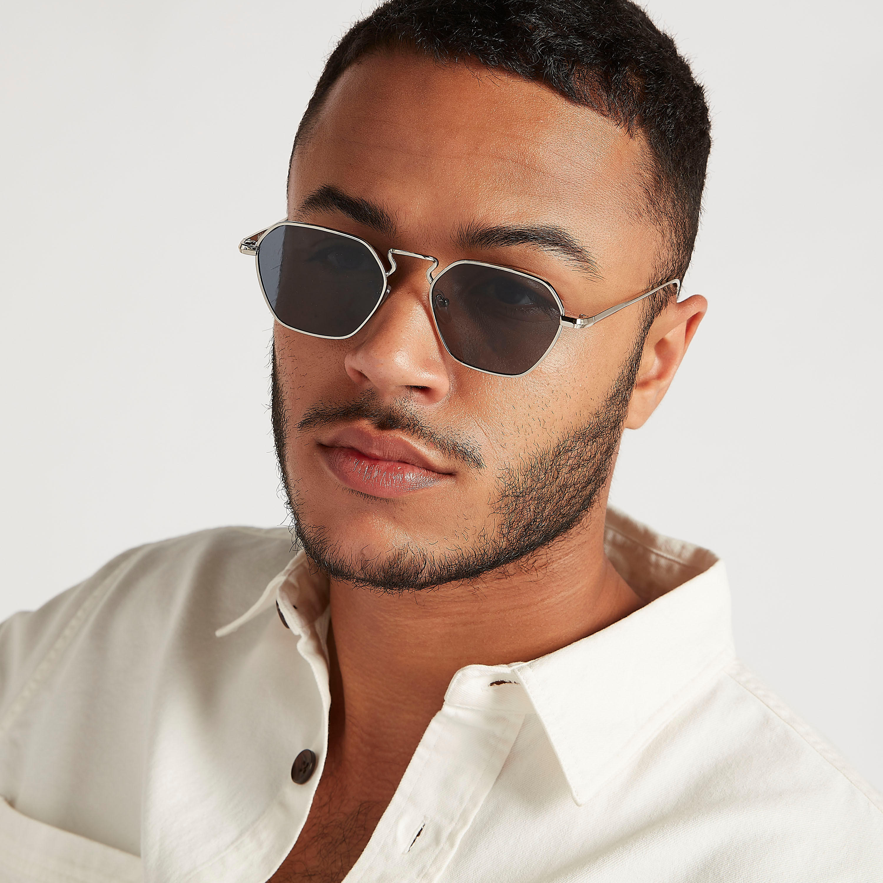 نظّارة شمسية بإطار كامل ووسادات للأنف-men-sunglasses-image-4