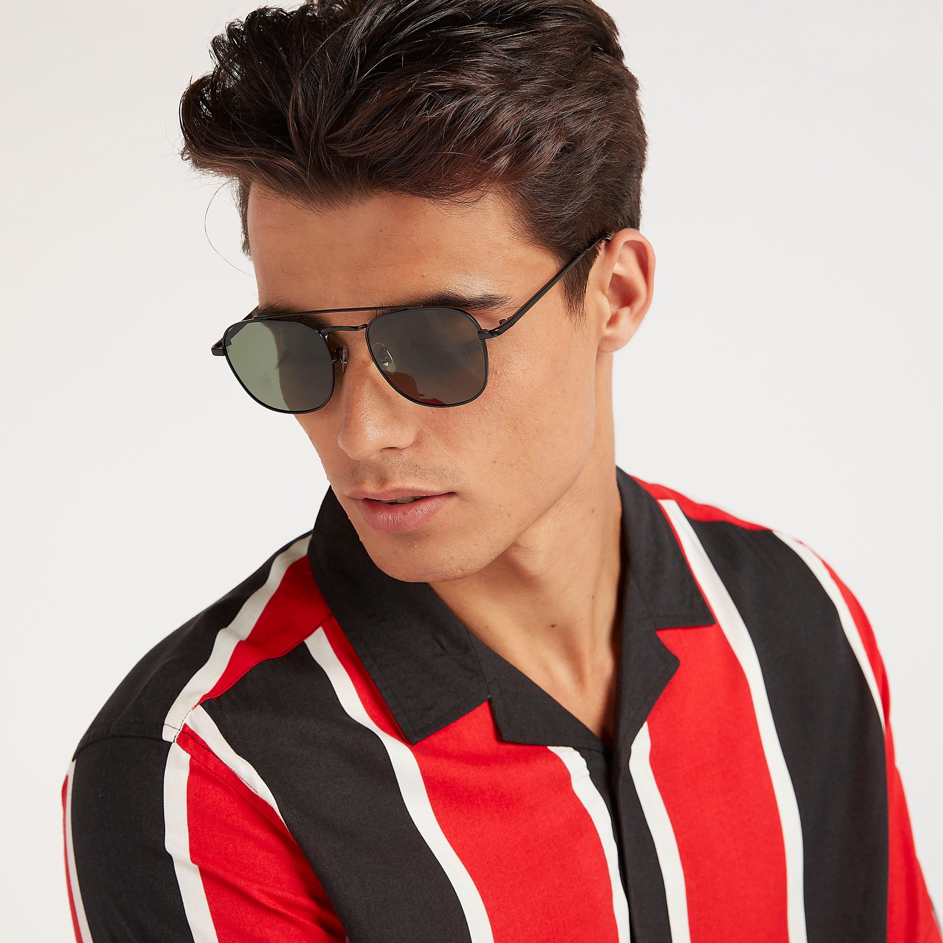 نظّارة شمسية أفياتور بإطار كامل ووسادات للأنف-men-sunglasses-image-2