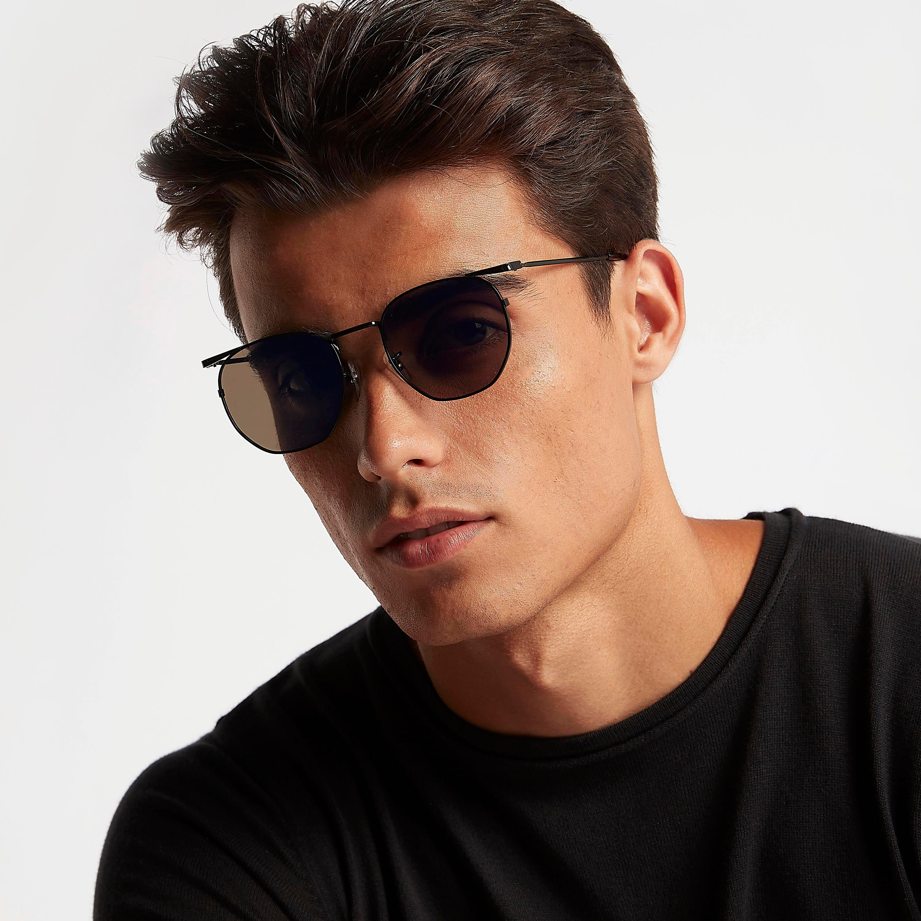Full Rim Square Sunglasses with Nose Pads-men-sunglasses-image-2