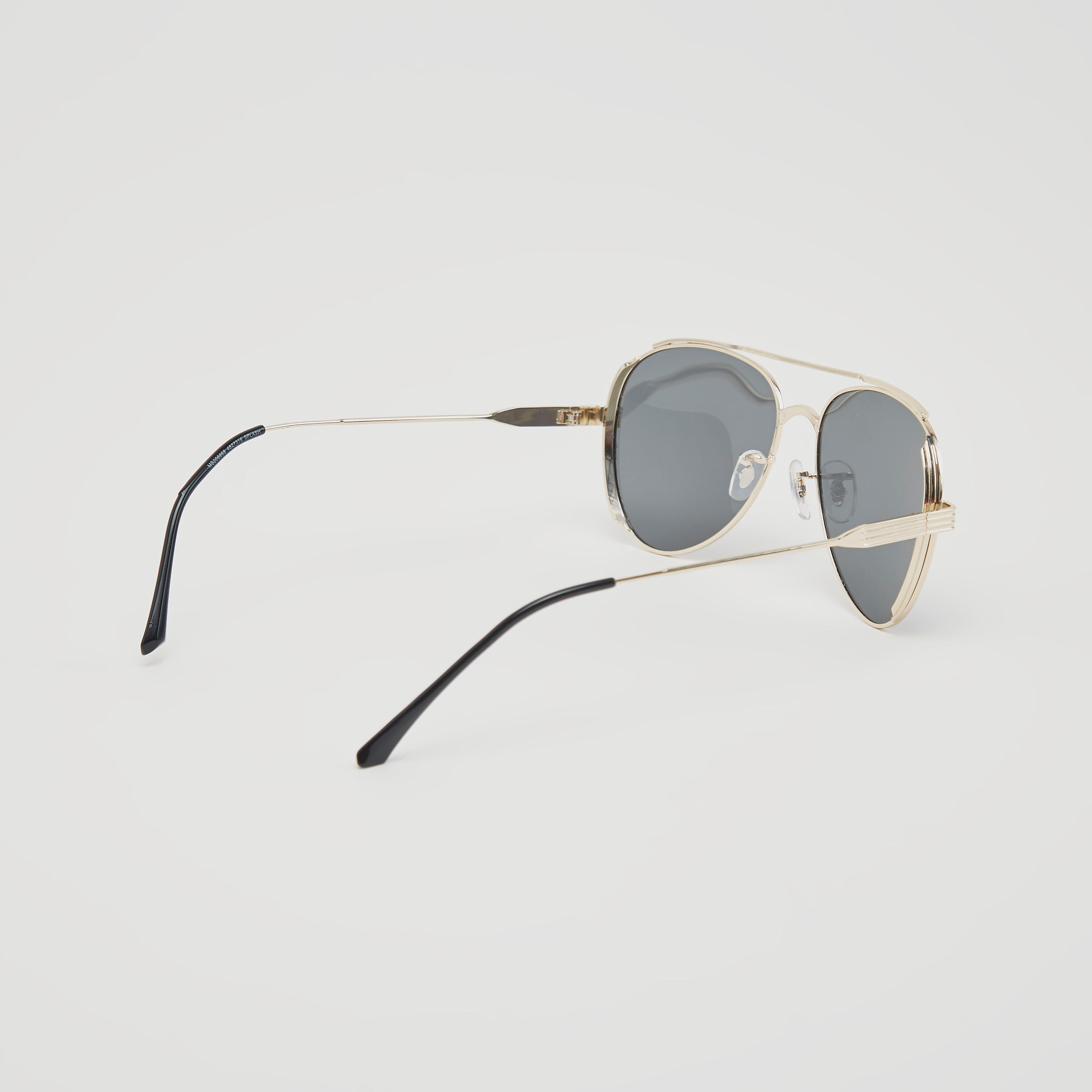 نظّارة شمسية أفياتور بإطار كامل ووسادات للأنف وشريط علوي-men-sunglasses-image-4