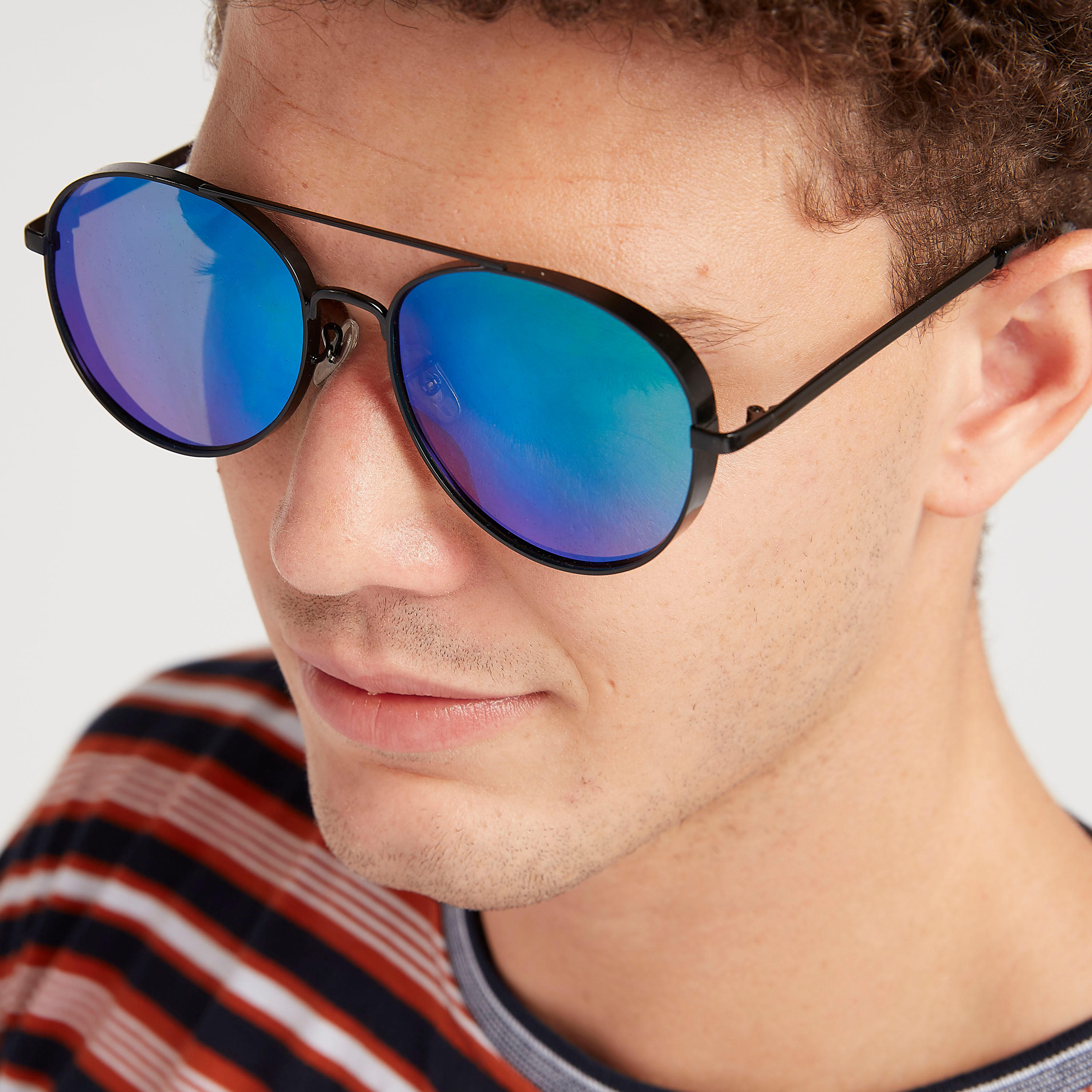 نظّارة شمسية أفياتور بإطار كامل ووسادات للأنف-men-sunglasses-image-2