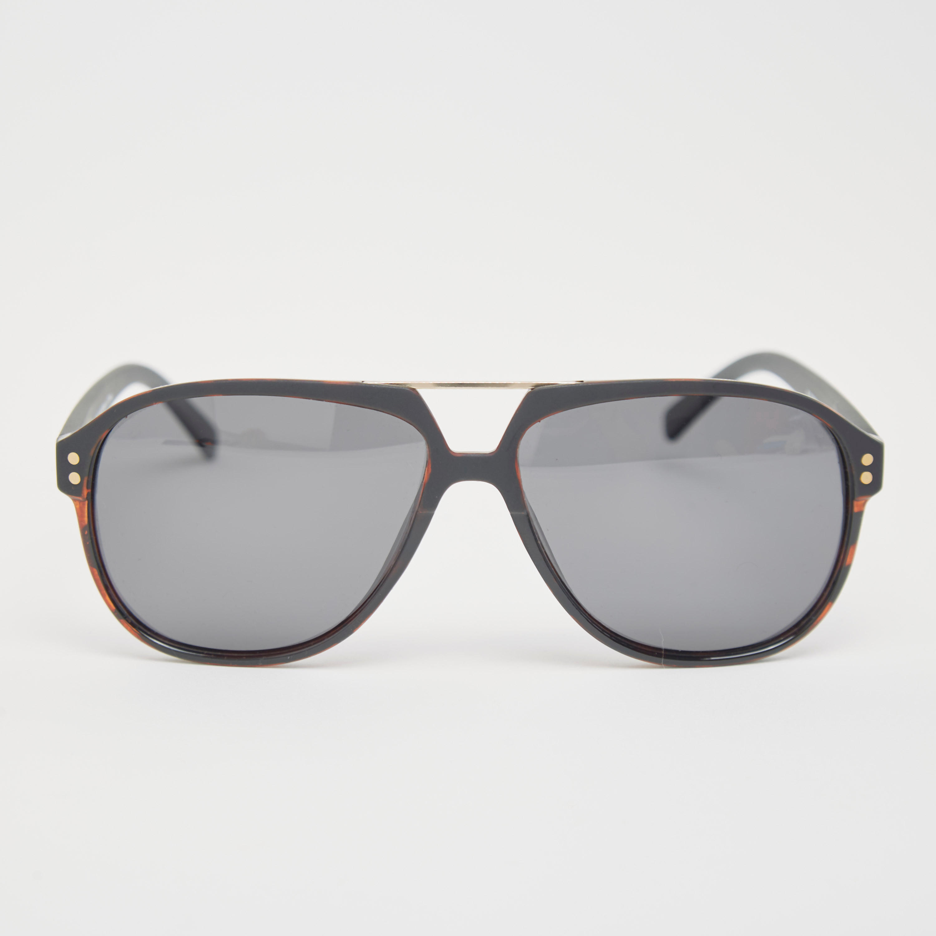 نظّارة شمسيّة آفياتور بإطار كامل ووسادات أنف وطبعات-men-sunglasses-image-1