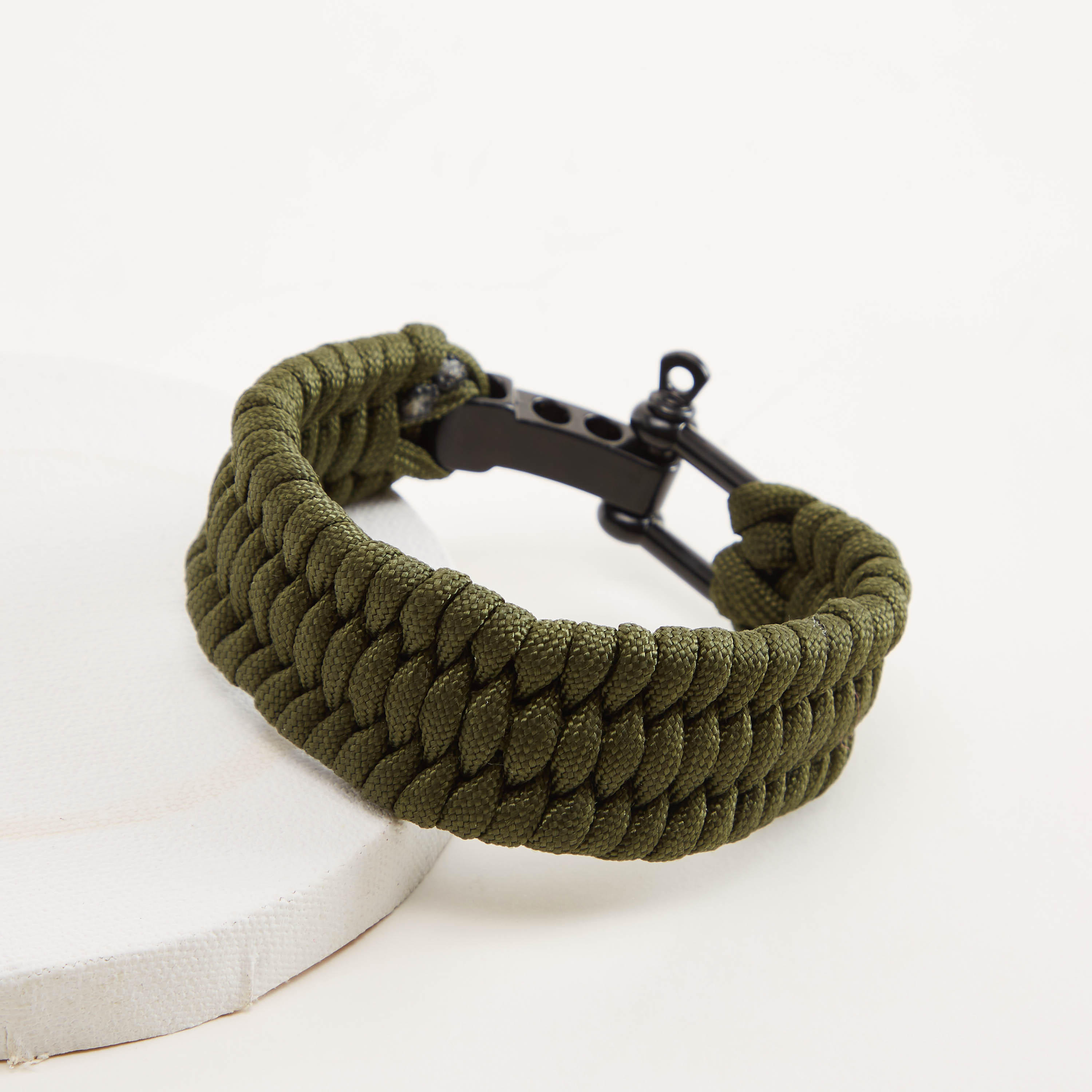 Braided Bracelet with Metallic Accent-men-watchesandjewellery-bracelets-image-5