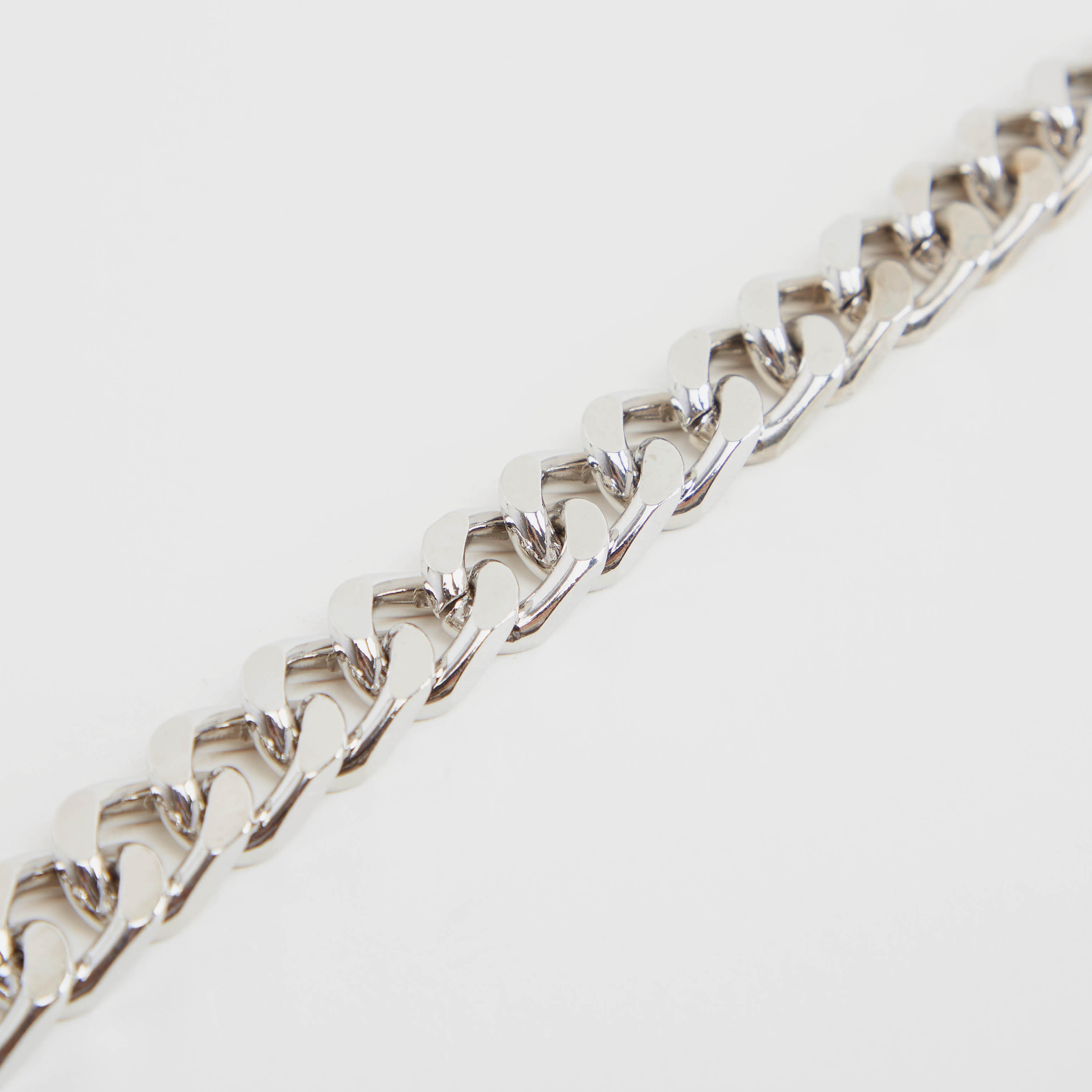 Metallic Chain Link Bracelet with Lobster Clasp-men-watchesandjewellery-bracelets-image-4