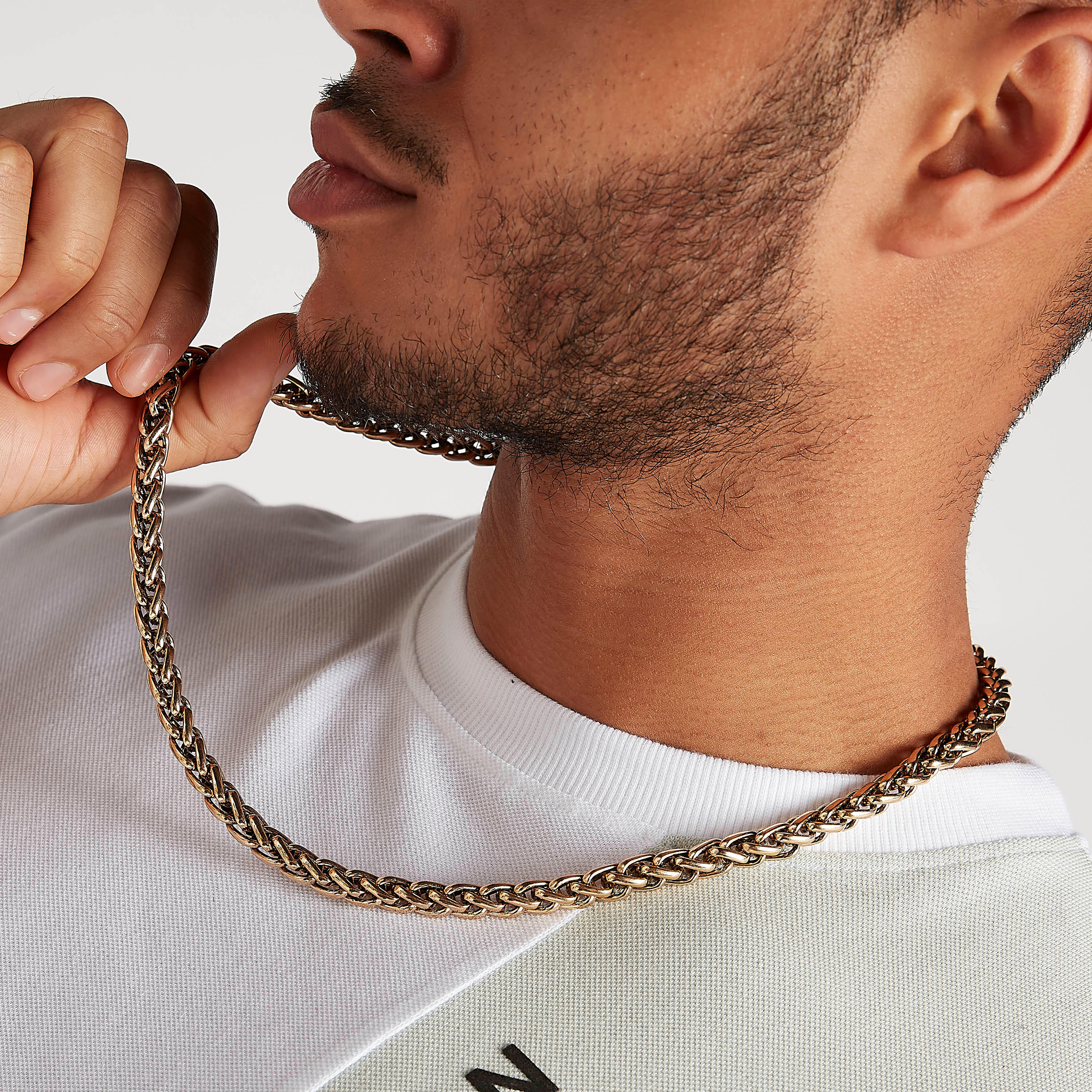 عقد بسلسلة ميتاليك ومشبك إغلاق-men-watchesandjewellery-necklacesandpendants-image-2