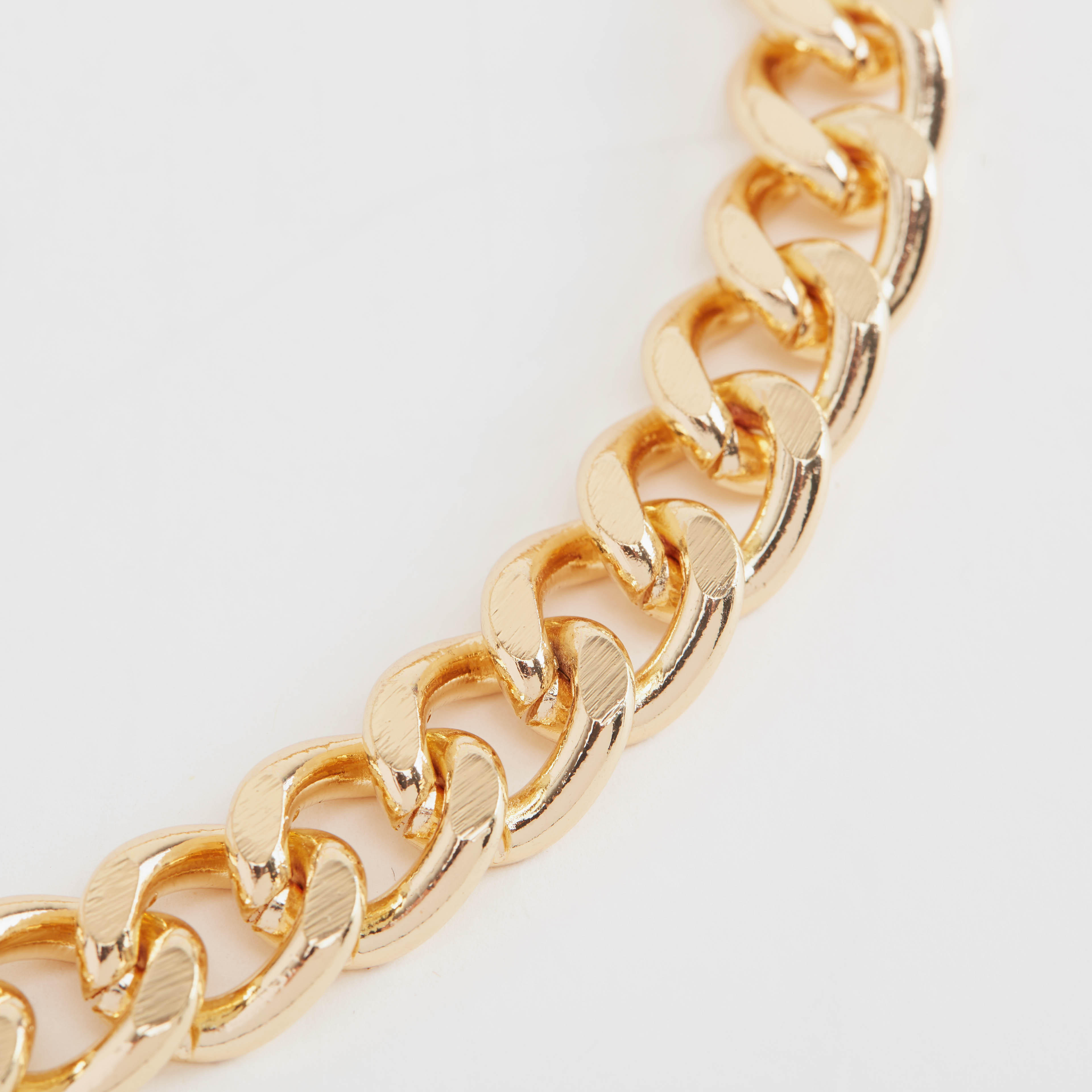 Metallic Chain Link Necklace with Lobster Clasp-men-watchesandjewellery-necklacesandpendants-image-3