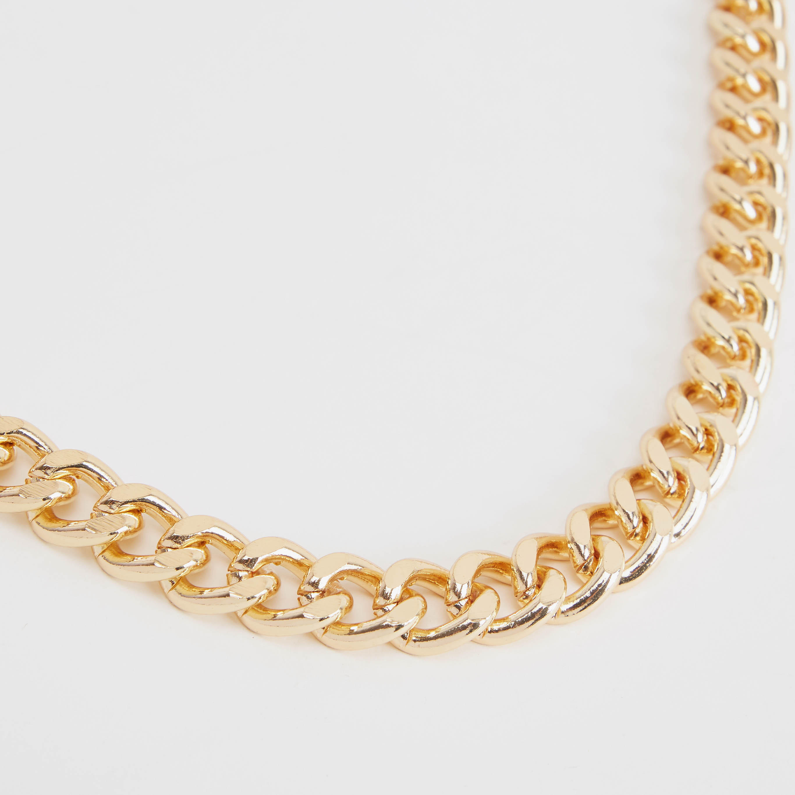 Metallic Chain Link Necklace with Lobster Clasp-men-watchesandjewellery-necklacesandpendants-image-4