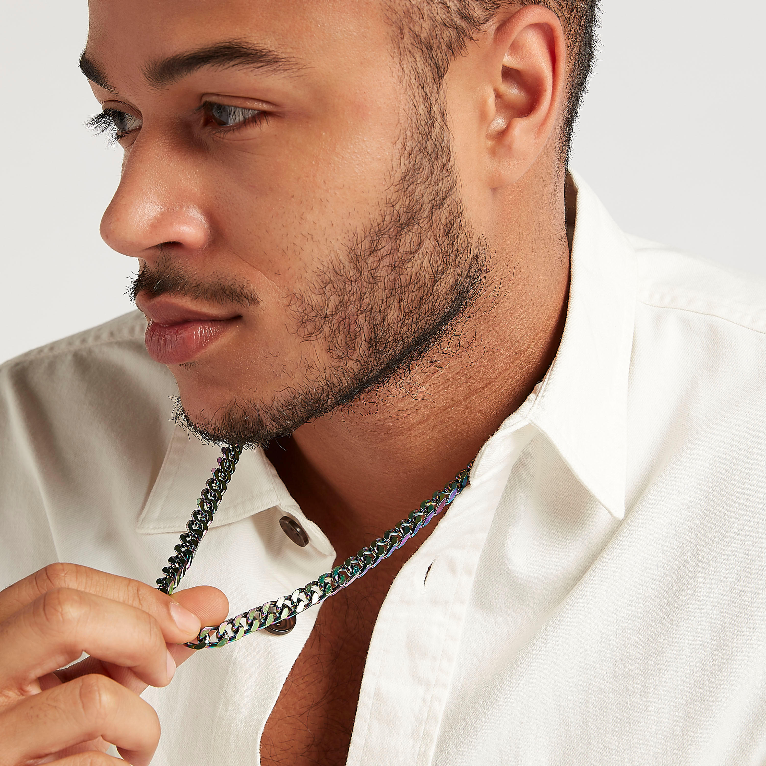عقد بسلسلة ميتاليك ومشبك إغلاق-men-watchesandjewellery-necklacesandpendants-image-2