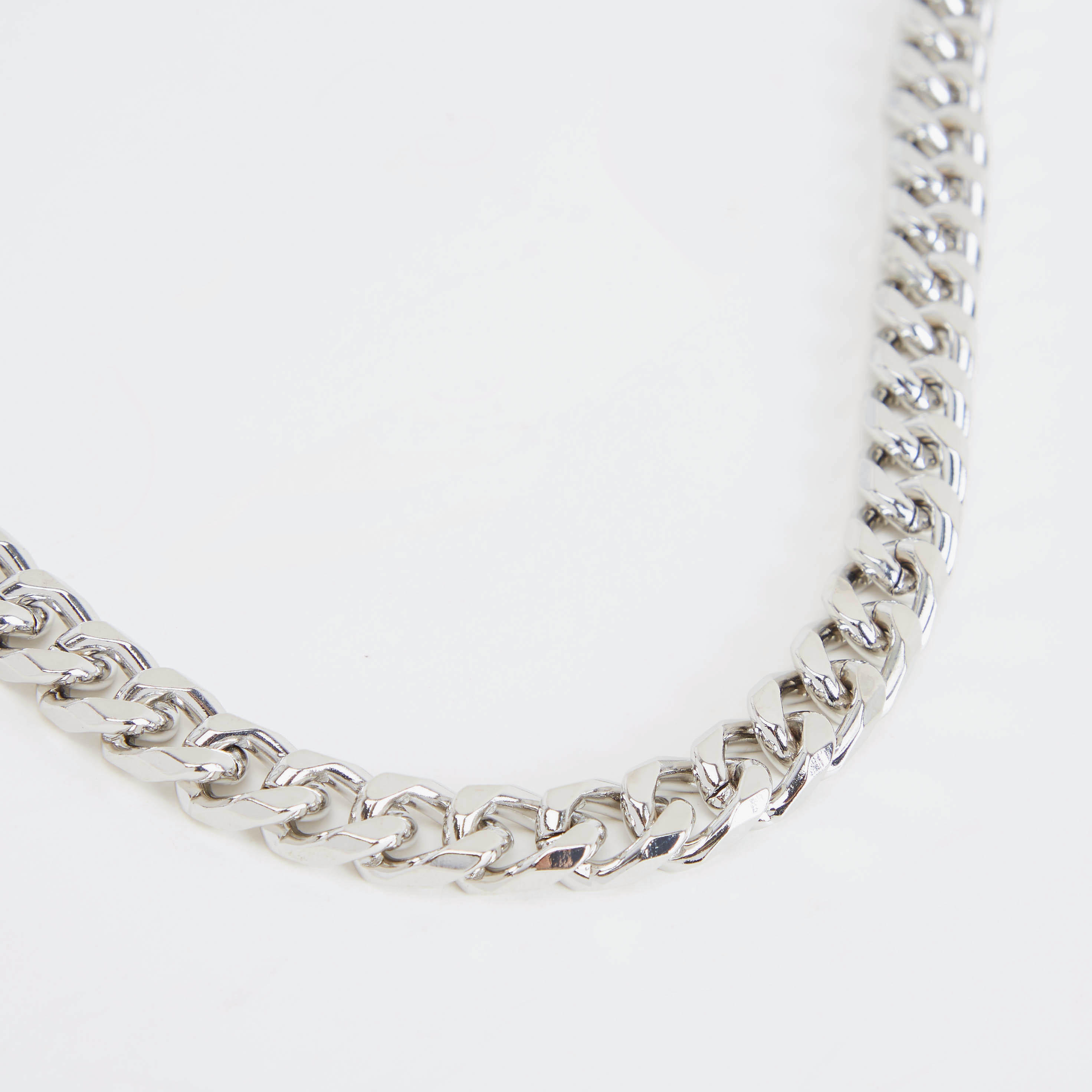 Metallic Chain Link Necklace with Lobster Clasp-men-watchesandjewellery-necklacesandpendants-image-4