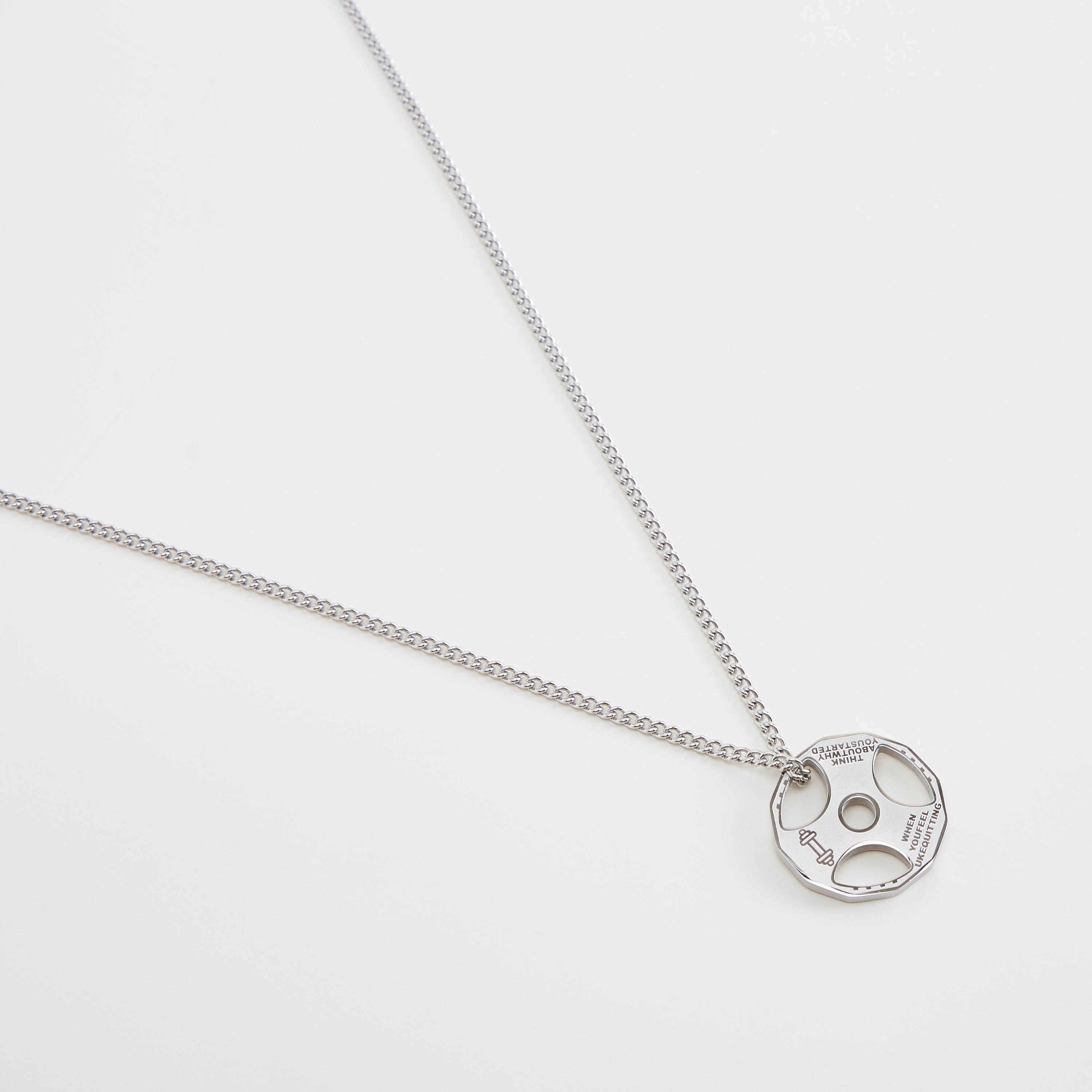 Metallic Pendant Necklace with Lobster Clasp-men-watchesandjewellery-necklacesandpendants-image-1