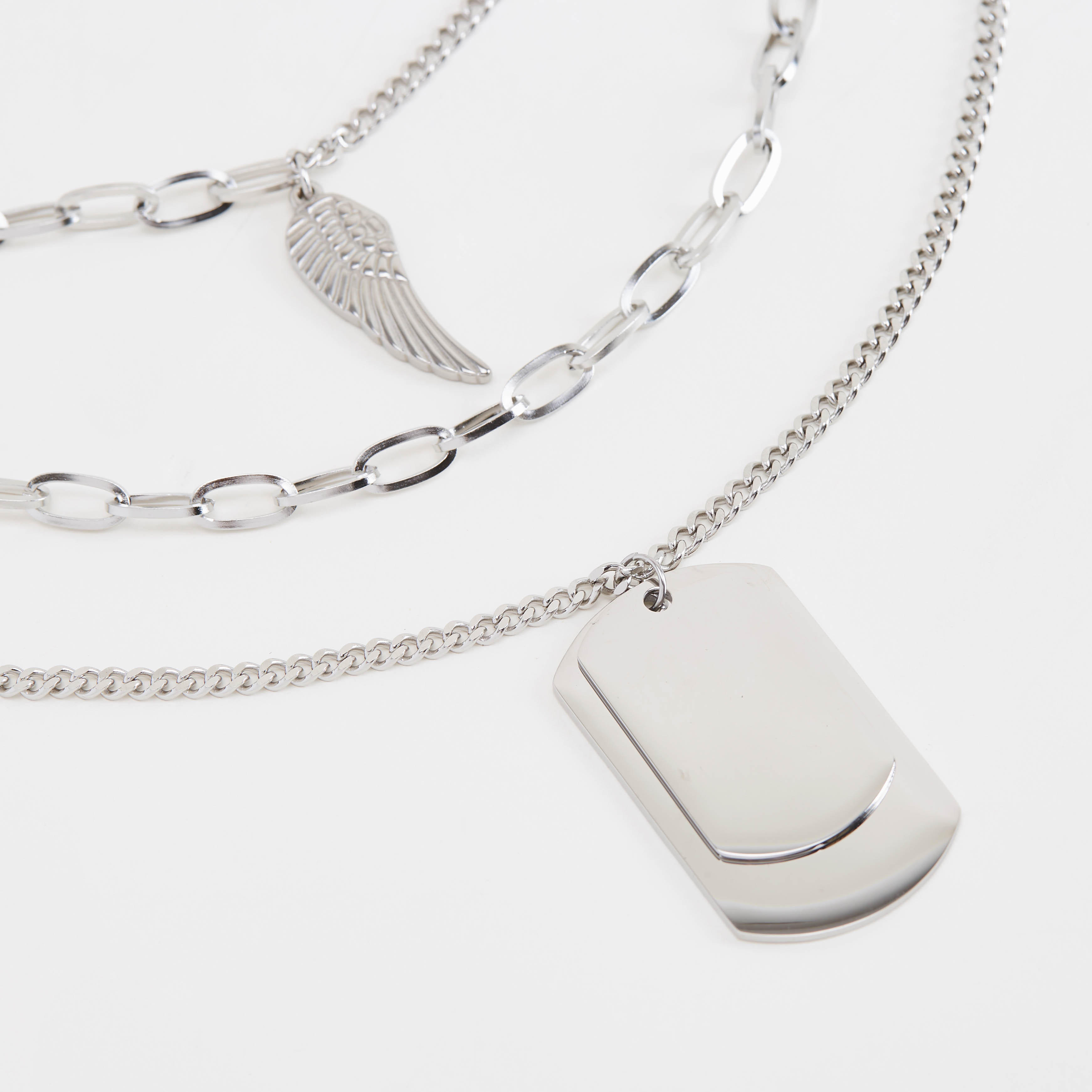 عقد ميتاليك بدلّايات - طقم من 3-men-watchesandjewellery-necklacesandpendants-image-3