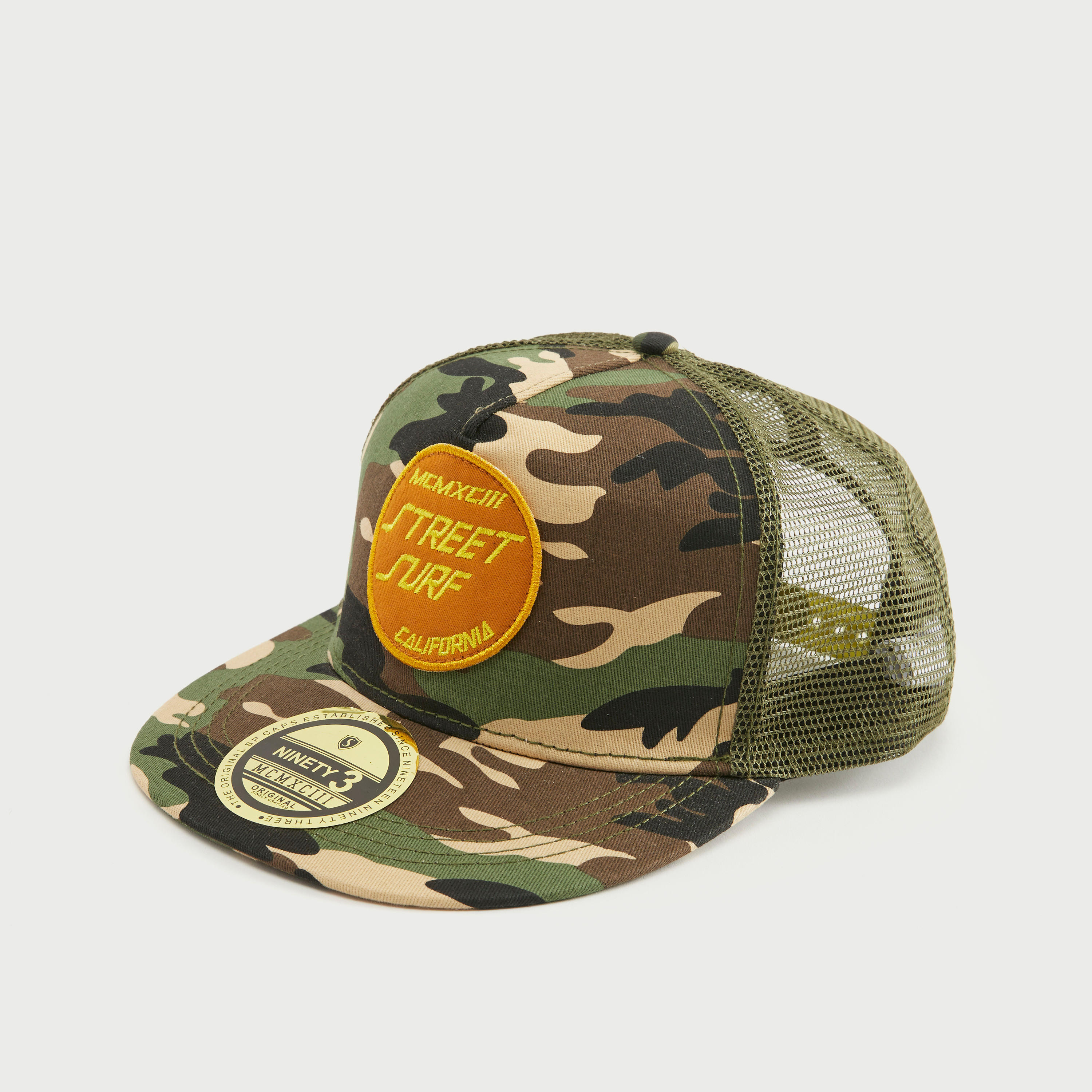 Camouflage Print Cap with Mesh and Snap Back Closure-men-caps-image-1