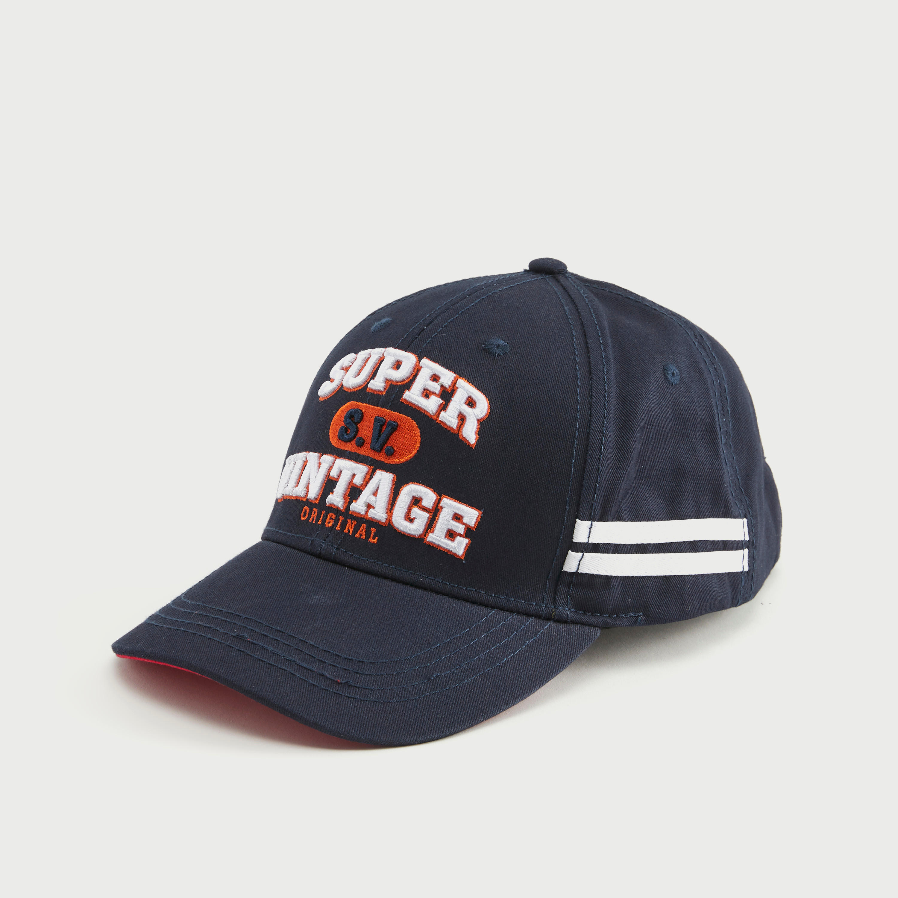 Embroidered Strap Back Cap with Buckle-men-caps-image-1
