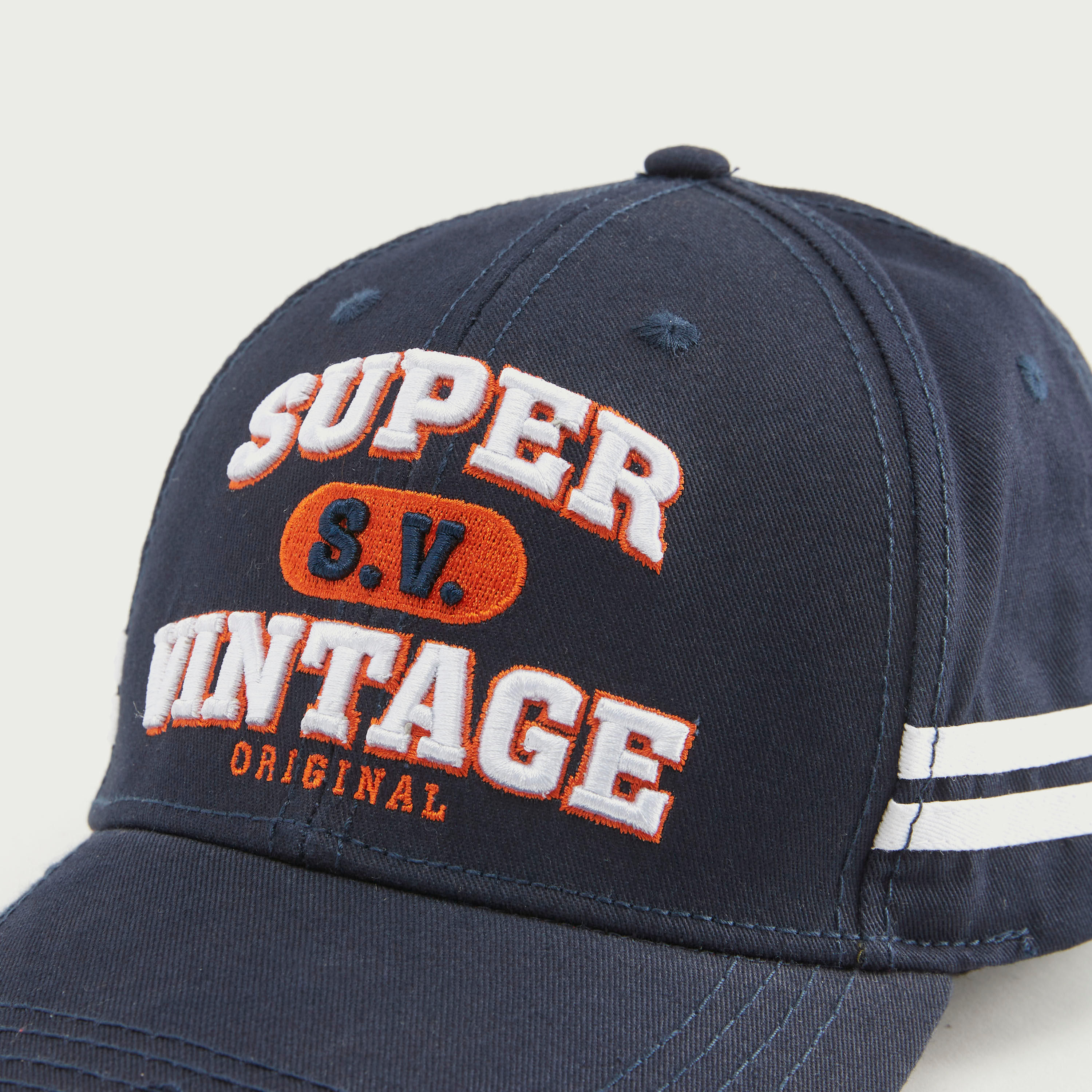 Embroidered Strap Back Cap with Buckle-men-caps-image-2