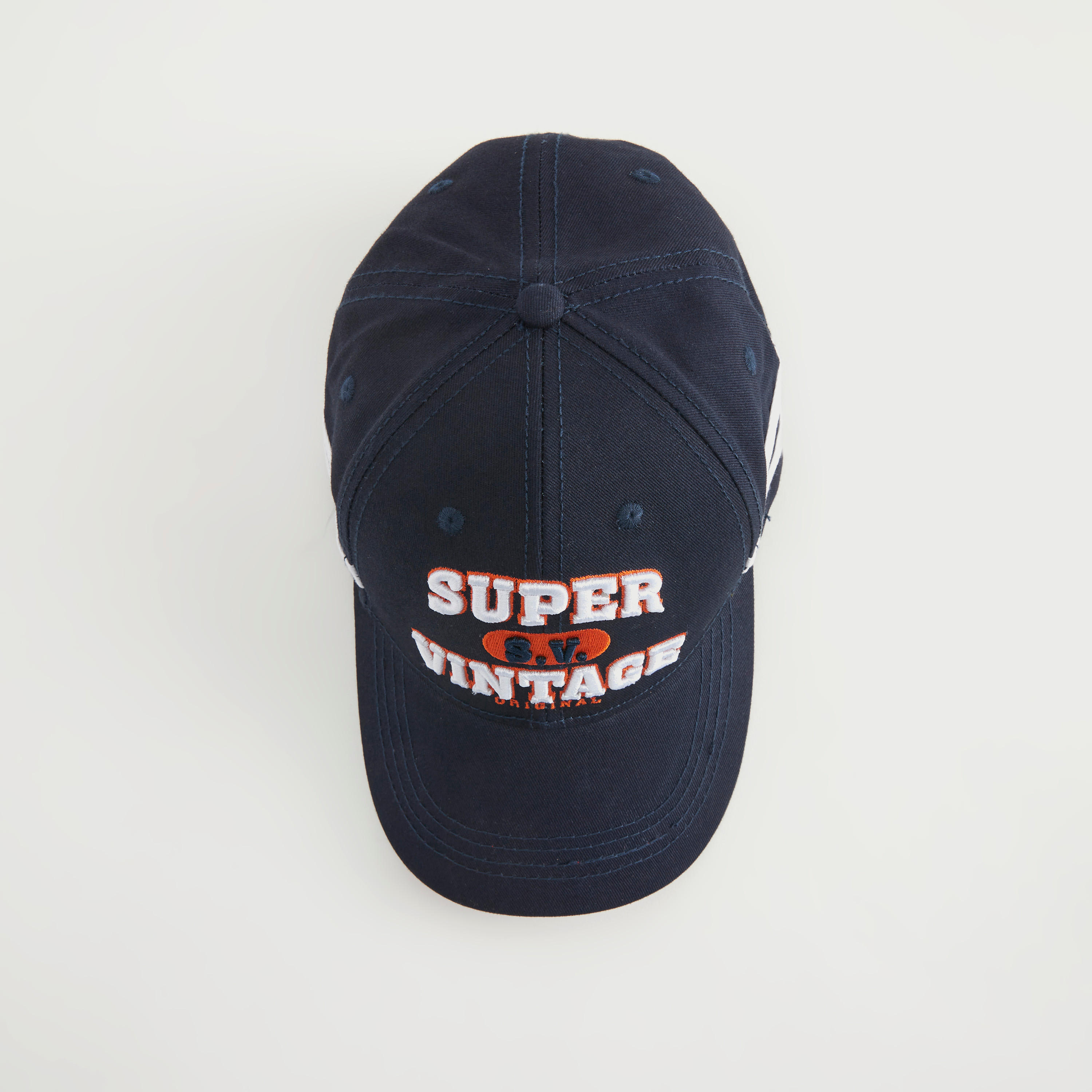 Embroidered Strap Back Cap with Buckle-men-caps-image-3