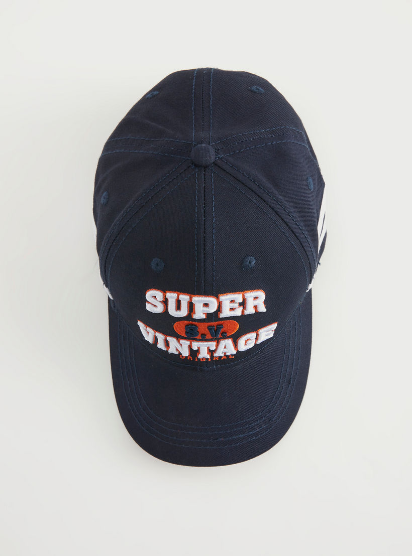 Embroidered Strap Back Cap with Buckle-men-caps-image-3
