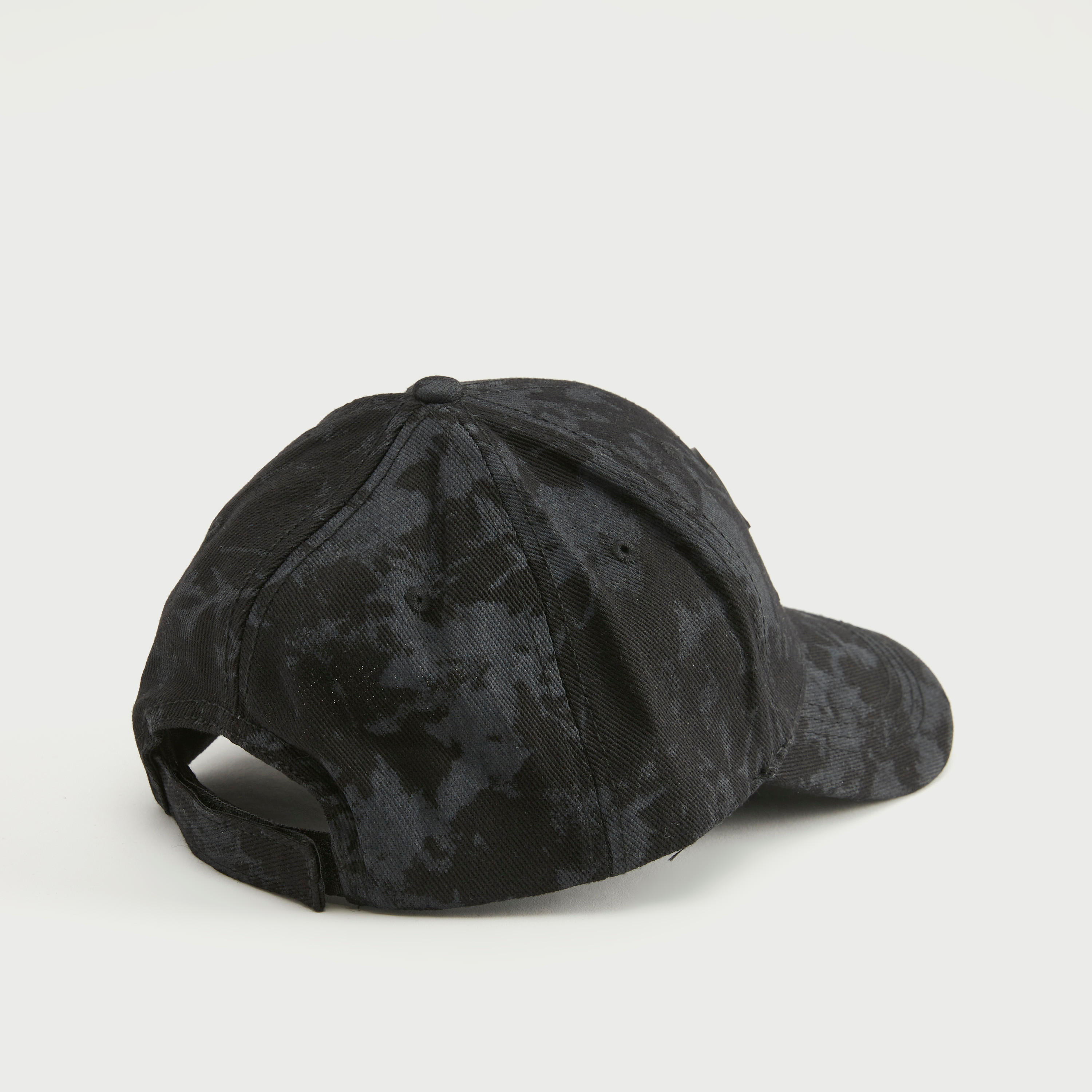 Printed Cap with Snap Back Closure and Applique Detail-men-caps-image-4
