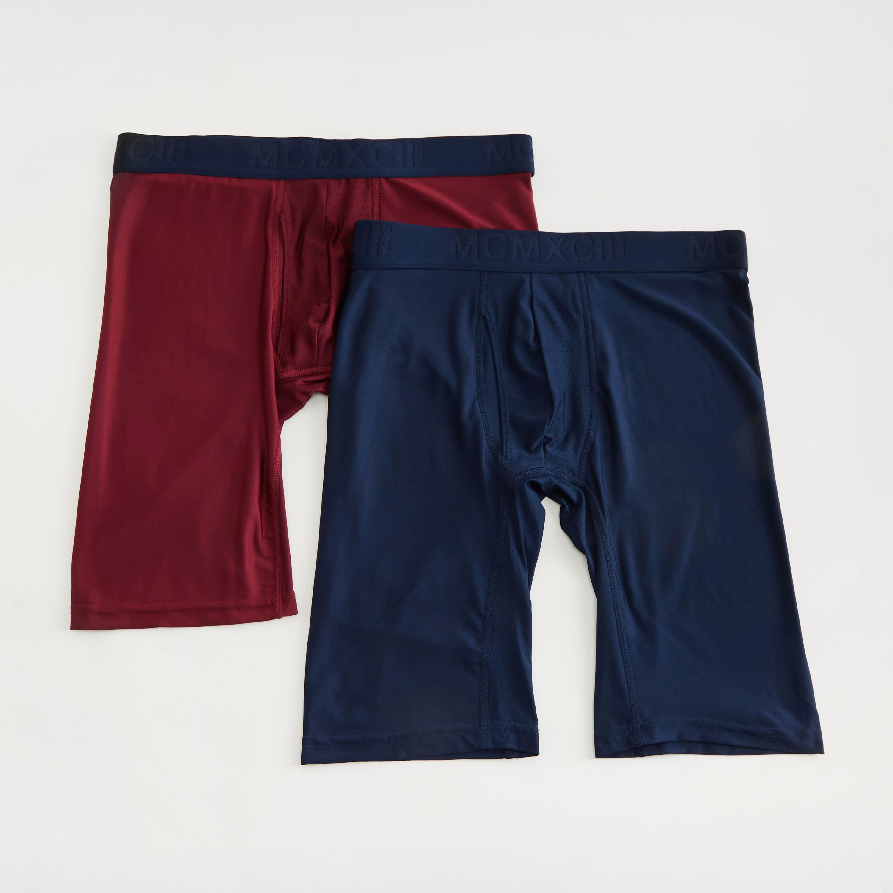 شورت ترانك للسباحة سادة بخصر مطاطي - طقم من قطعتين-men-clothing-swimandbeach-shorts-image-1