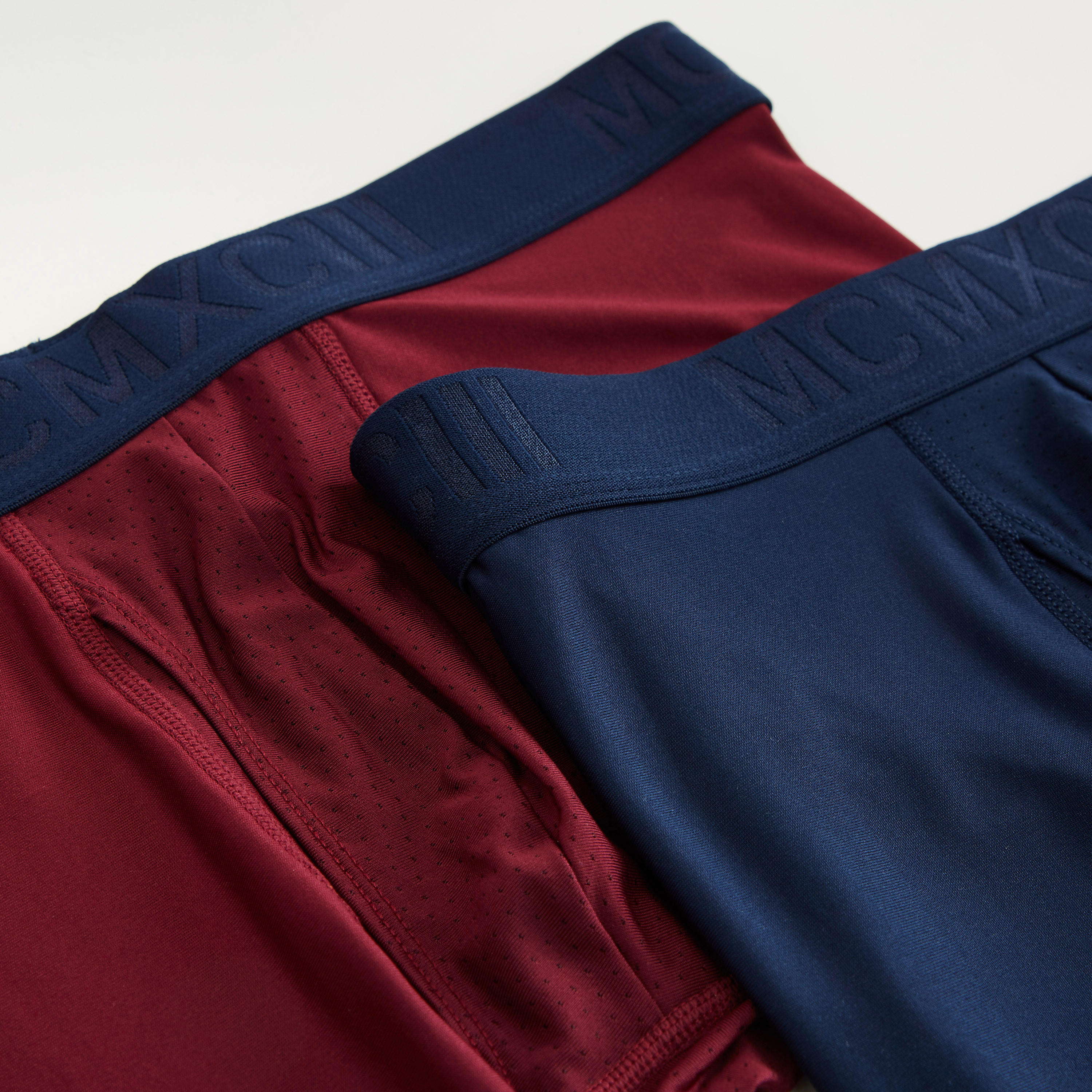 شورت ترانك للسباحة سادة بخصر مطاطي - طقم من قطعتين-men-clothing-swimandbeach-shorts-image-2