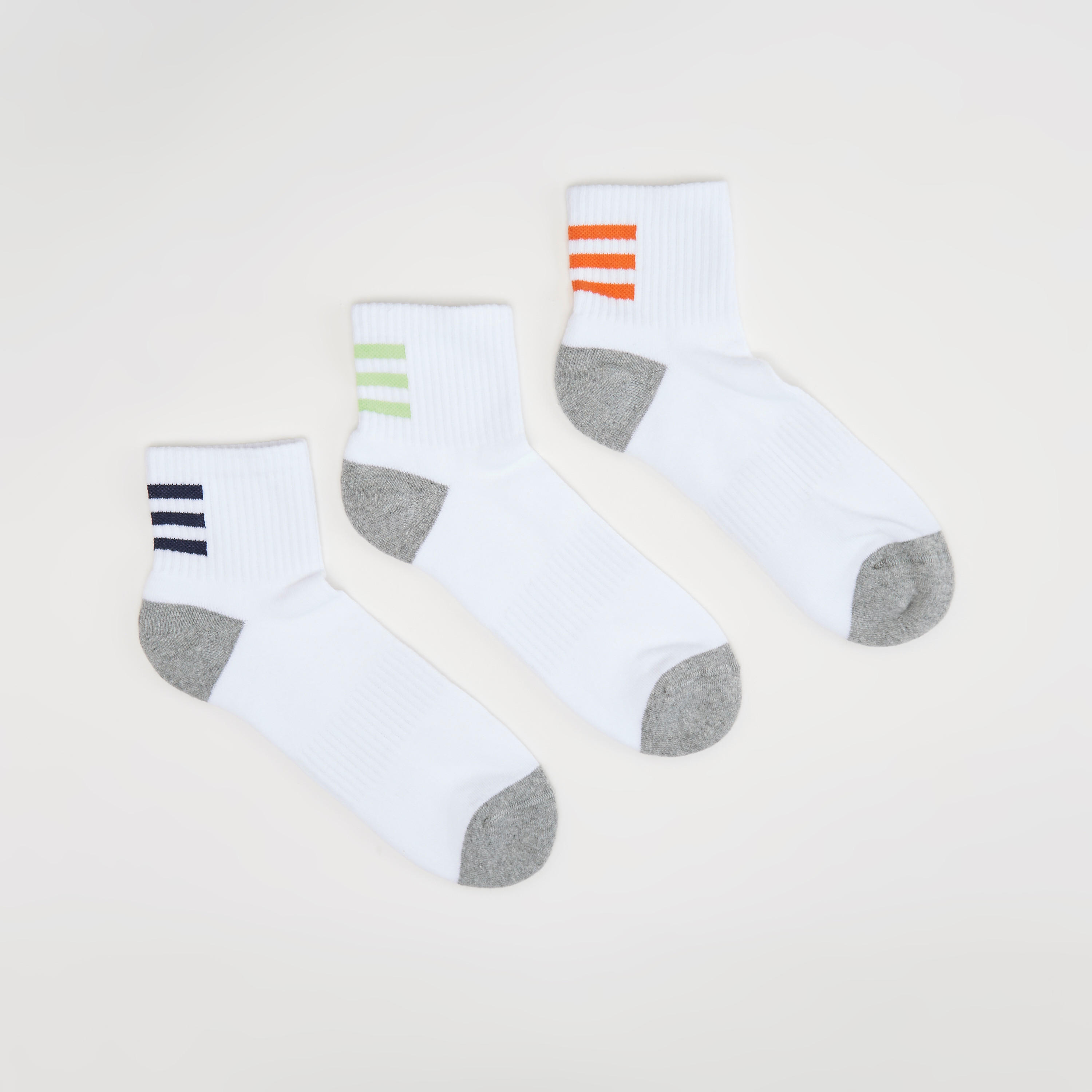 Set of 3 - Striped Ankle Length Socks-men-socks-image-1