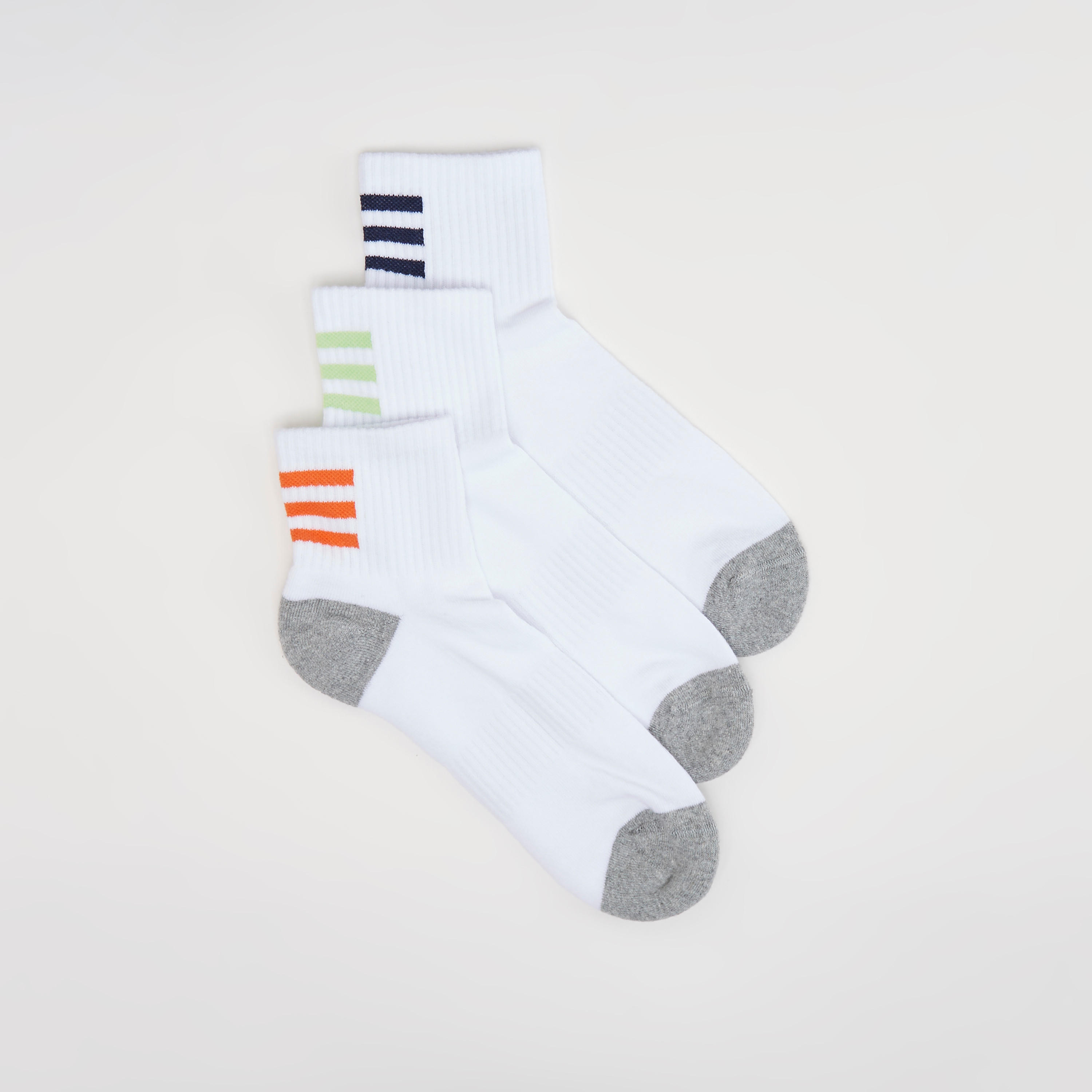 Set of 3 - Striped Ankle Length Socks-men-socks-image-2